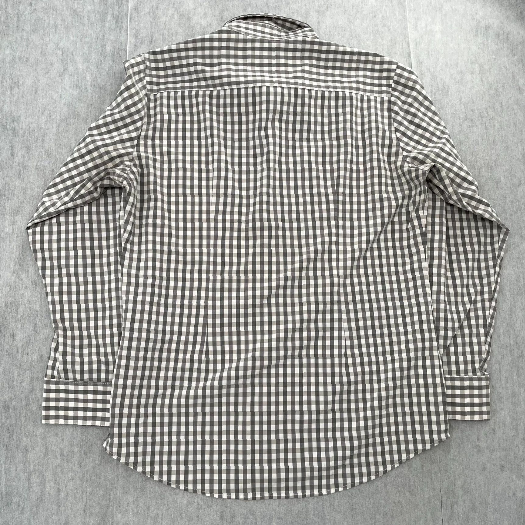 Mizzen+Main Mizzen+Main Shirt Adult Gray Button Up Performance Mens Large L Check Shirt Size US L / EU 52-54 / 3 - 2 Thumbnail