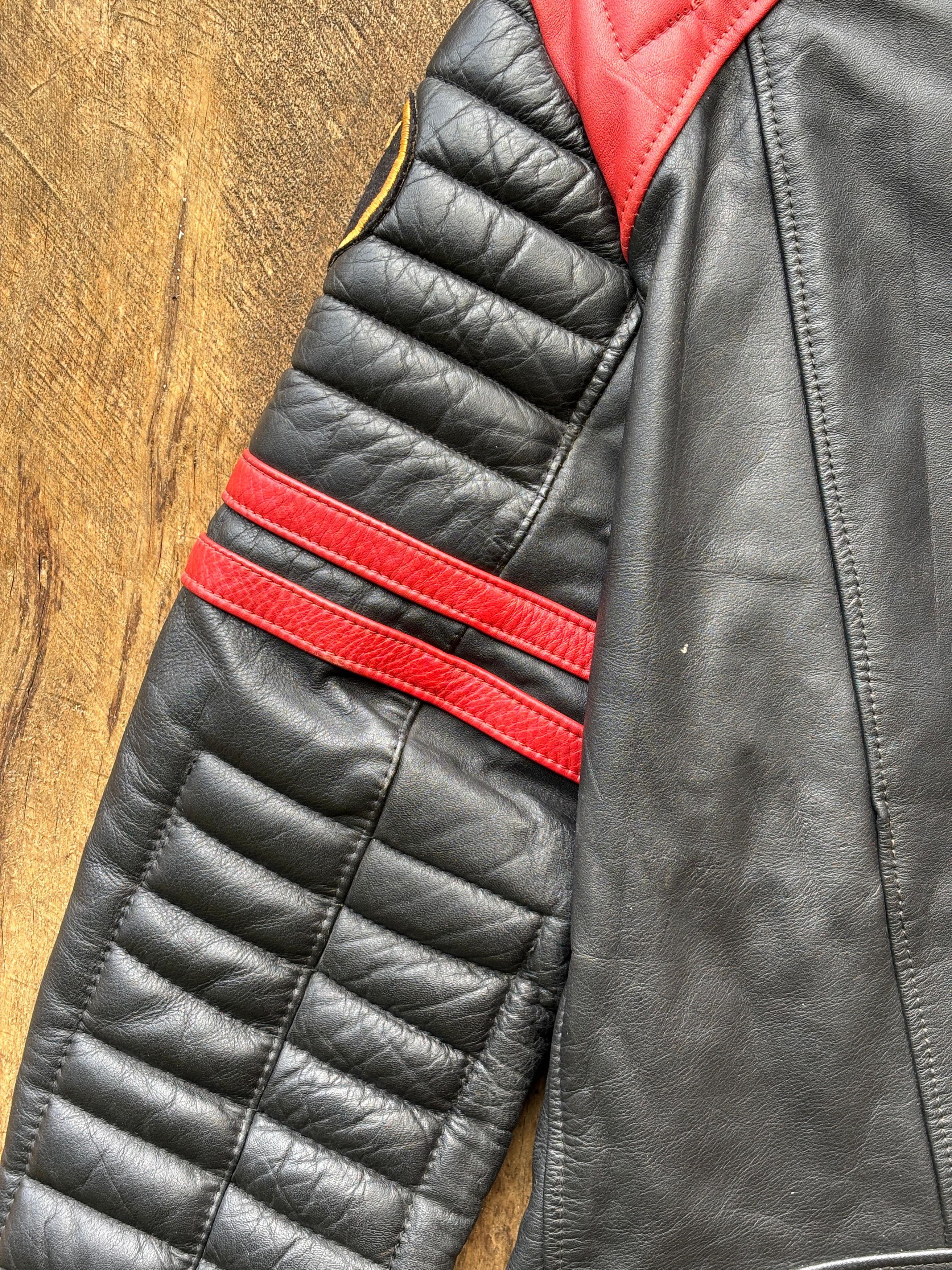 Vintage Rare 70 Moto Cuir Paris Motorcycle Horsehide Leather Jacket Size US M / EU 48-50 / 2 - 5 Thumbnail