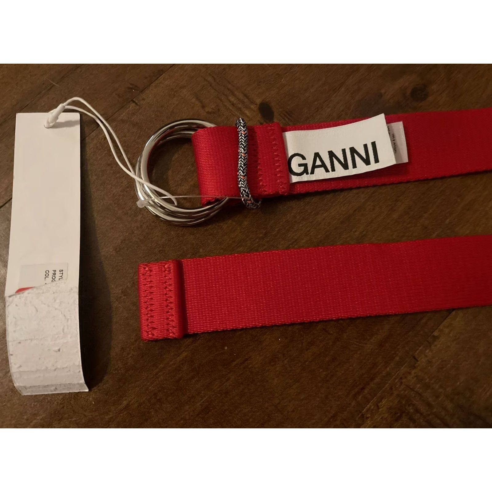 Ganni 1. Ganni Red Belt - 459 Lollipop - Womens Size S - New Size ONE SIZE - 4 Thumbnail