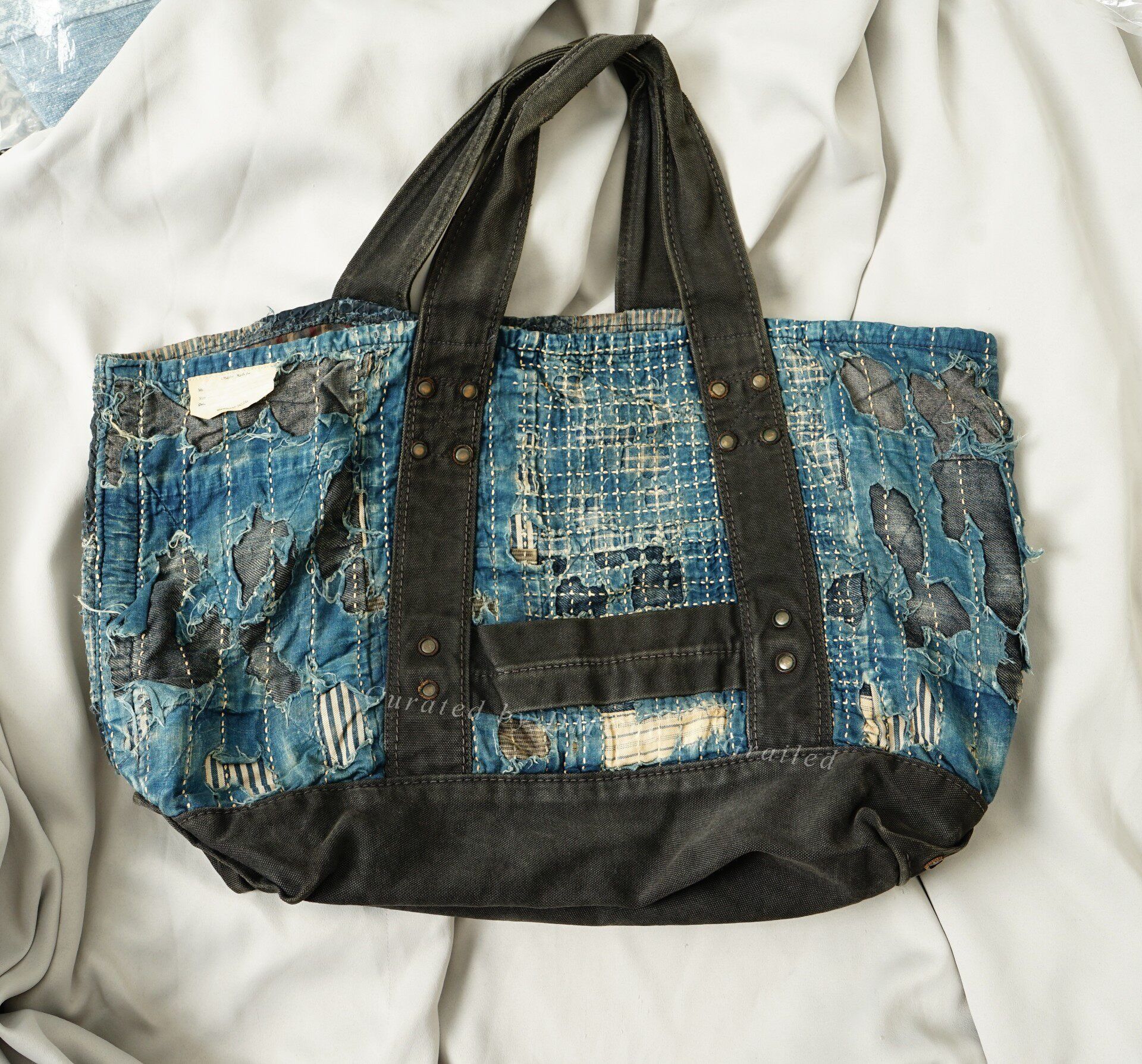 Kapital Boro sashiko XL tote bag | Grailed