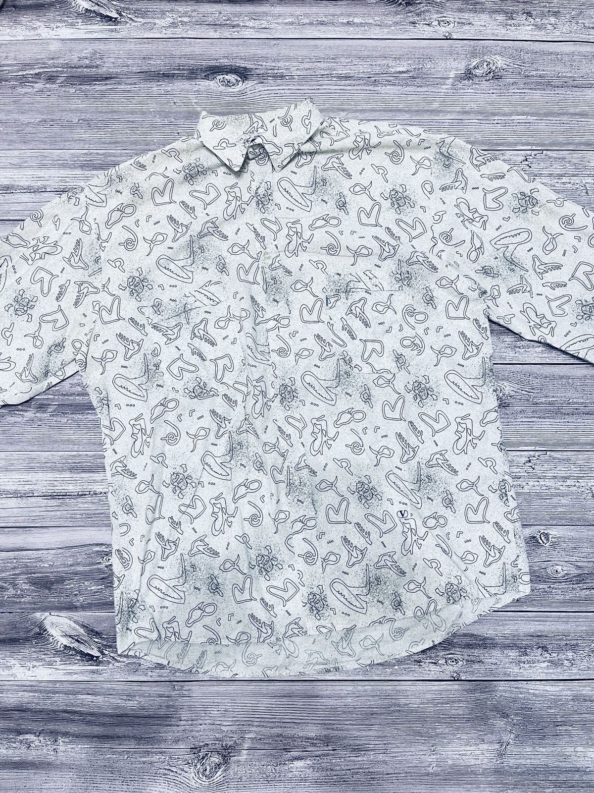 Valentino × Vintage Valentino Vintage Abstract Print Shirt - Made in Italy Size US XL / EU 56 / 4 - 1 Thumbnail