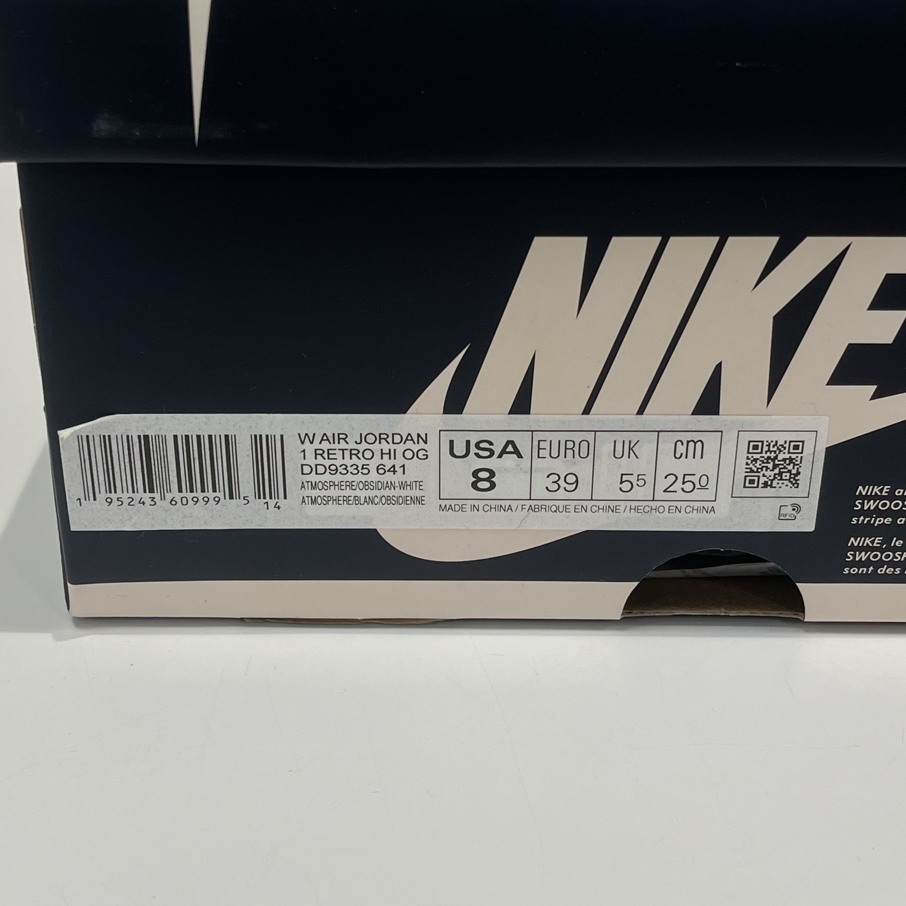 Nike Air Jordan 1 Retro High OG Atmosphere (W) Size US 8 / IT 38 - 7 Thumbnail