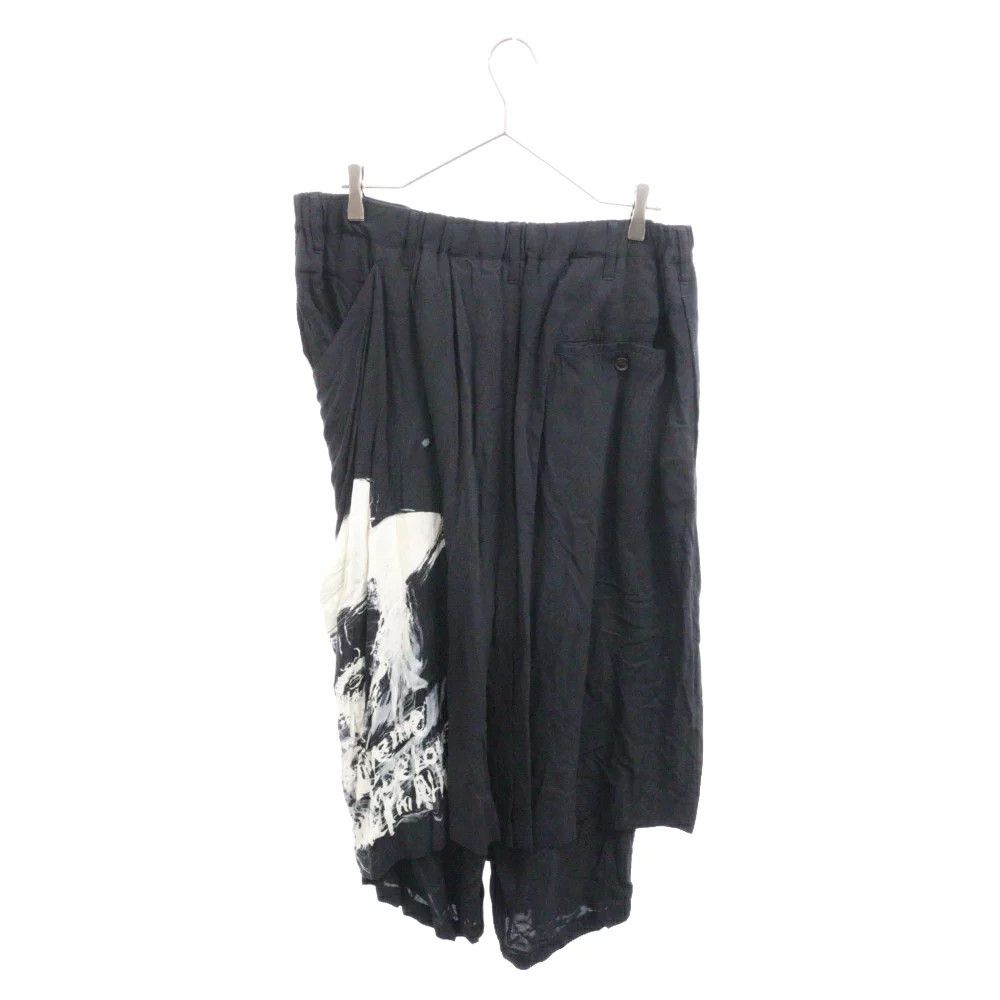 Yohji Yamamoto Pour Homme 20aw なお知るものは涙かな printed wrap pants Size US 35 - 2 Thumbnail