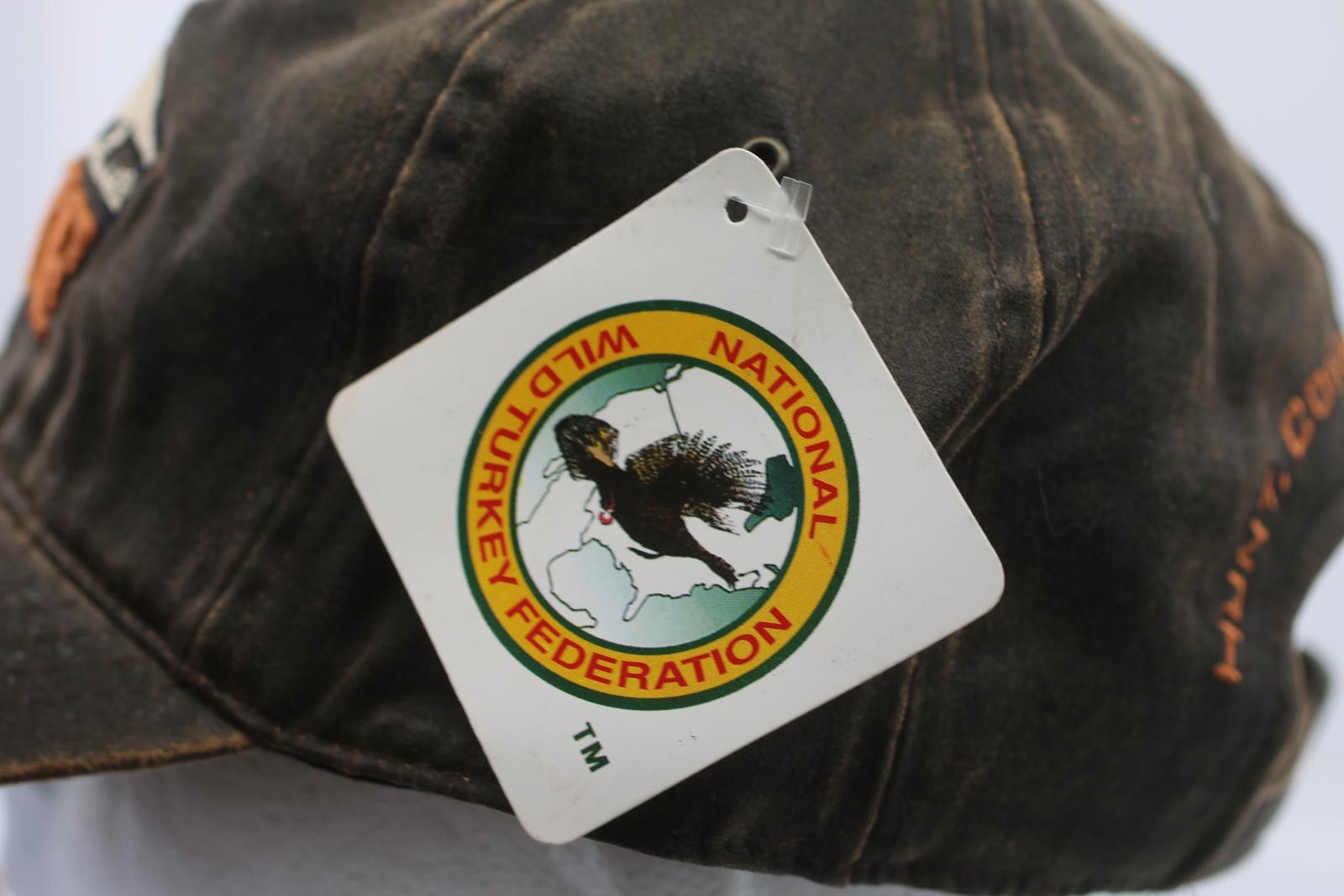 Other NWTF Wild Turkey Federation Distressed Cap Adjustable Hunt#1 Size ONE SIZE - 4 Thumbnail