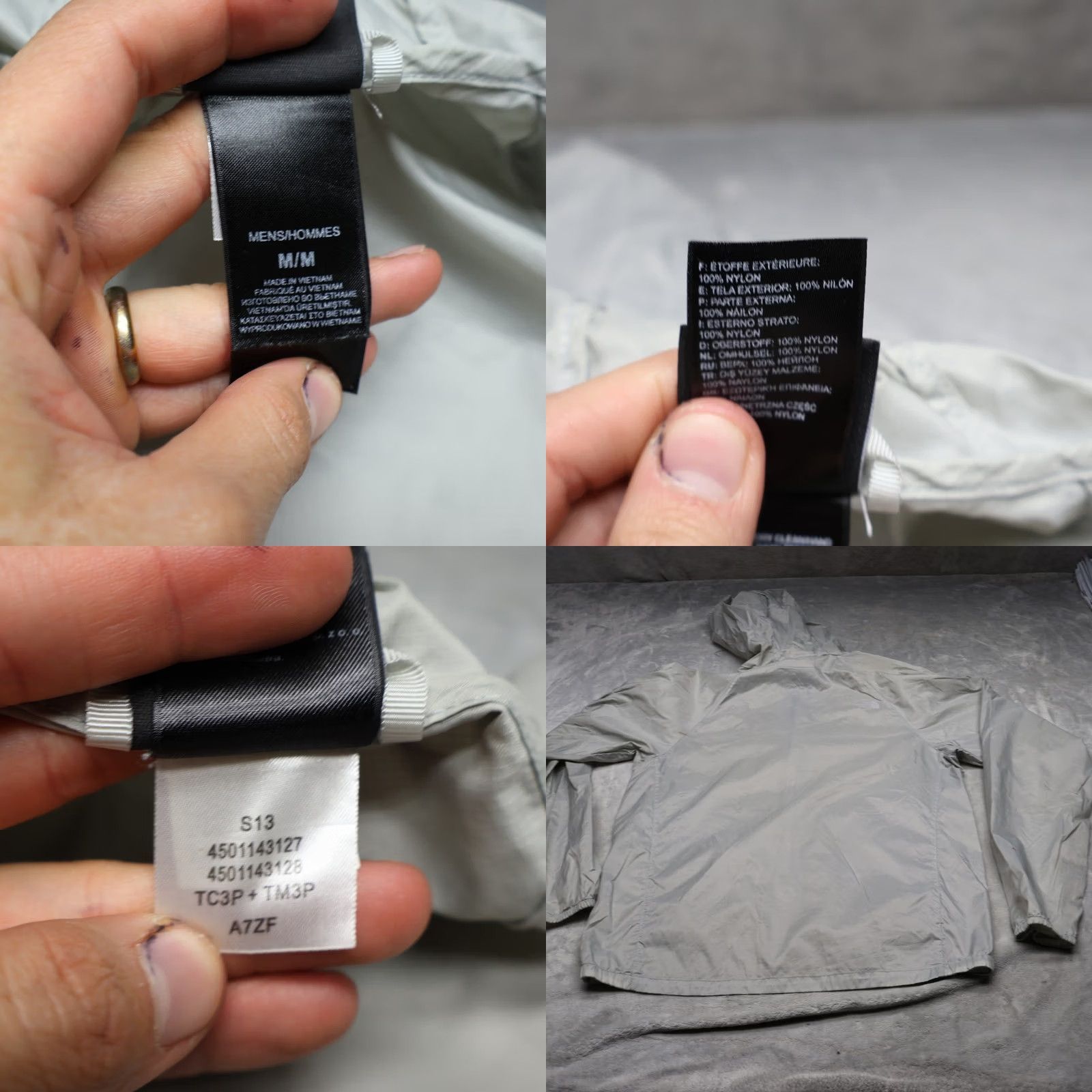 The North Face The North Face Jacket Mens M White Windbreaker Ripstop Nylon Full Zip Lightweight Pockets Size US M / EU 48-50 / 2 - 8 Thumbnail