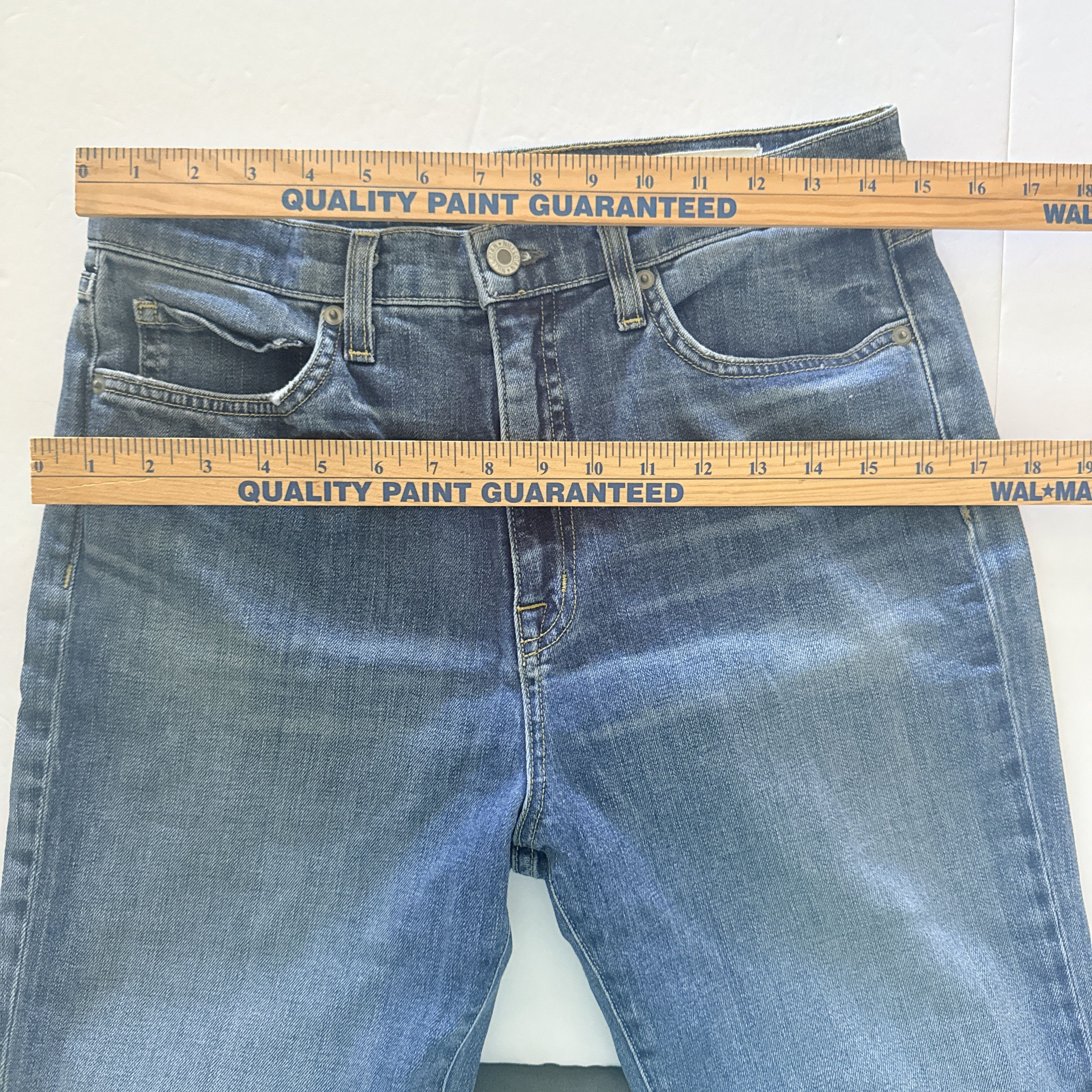 Nili Lotan Nili Lotan Jean Classic Wash Cotton Blend Distressed Size 30" / US 8 / IT 44 - 8 Thumbnail