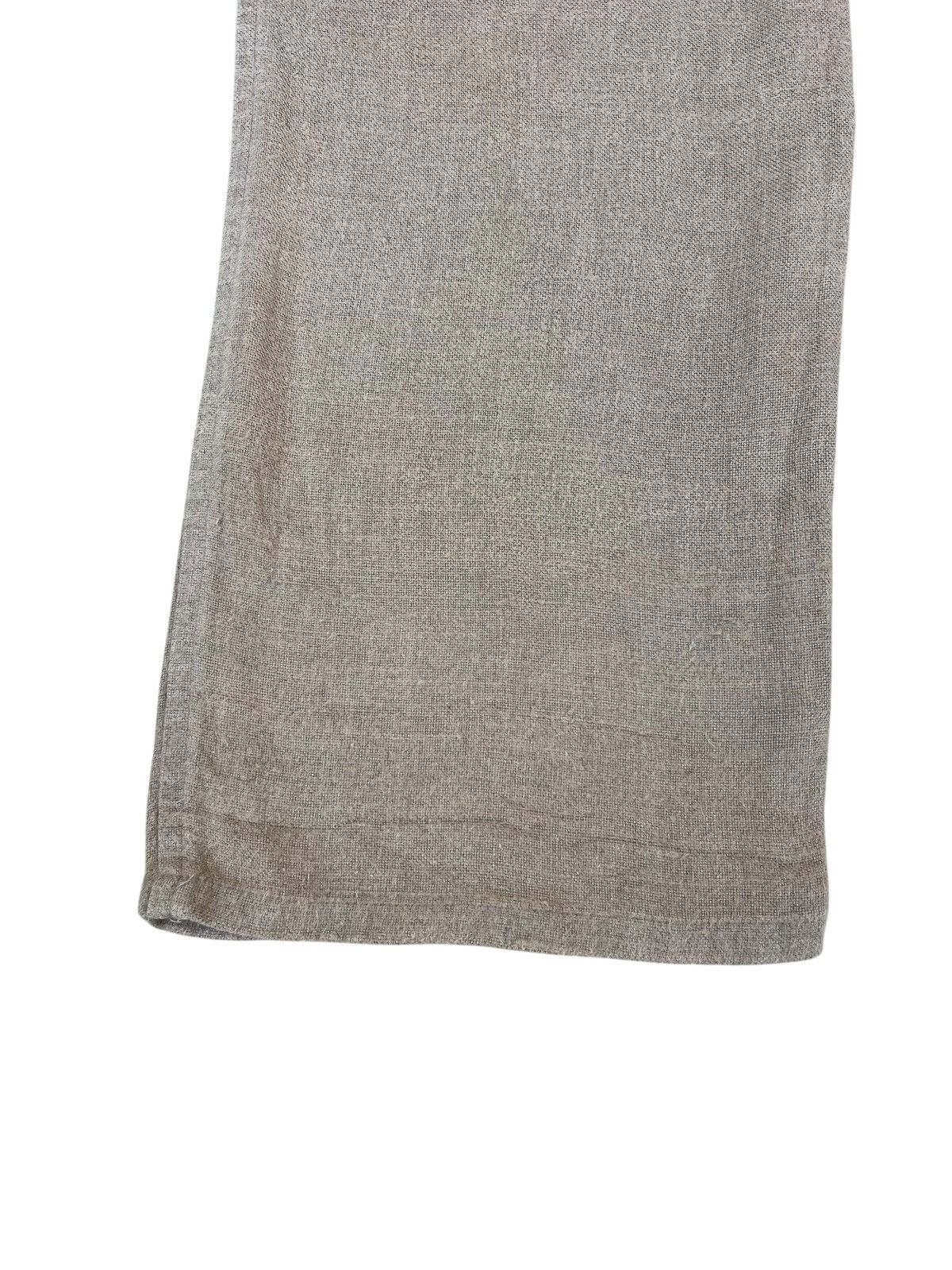 Issey Miyake Issey Miyake Sunaokuwahara Wide Loose Linen Trouser Pant Size US 30 / EU 46 - 17 Thumbnail