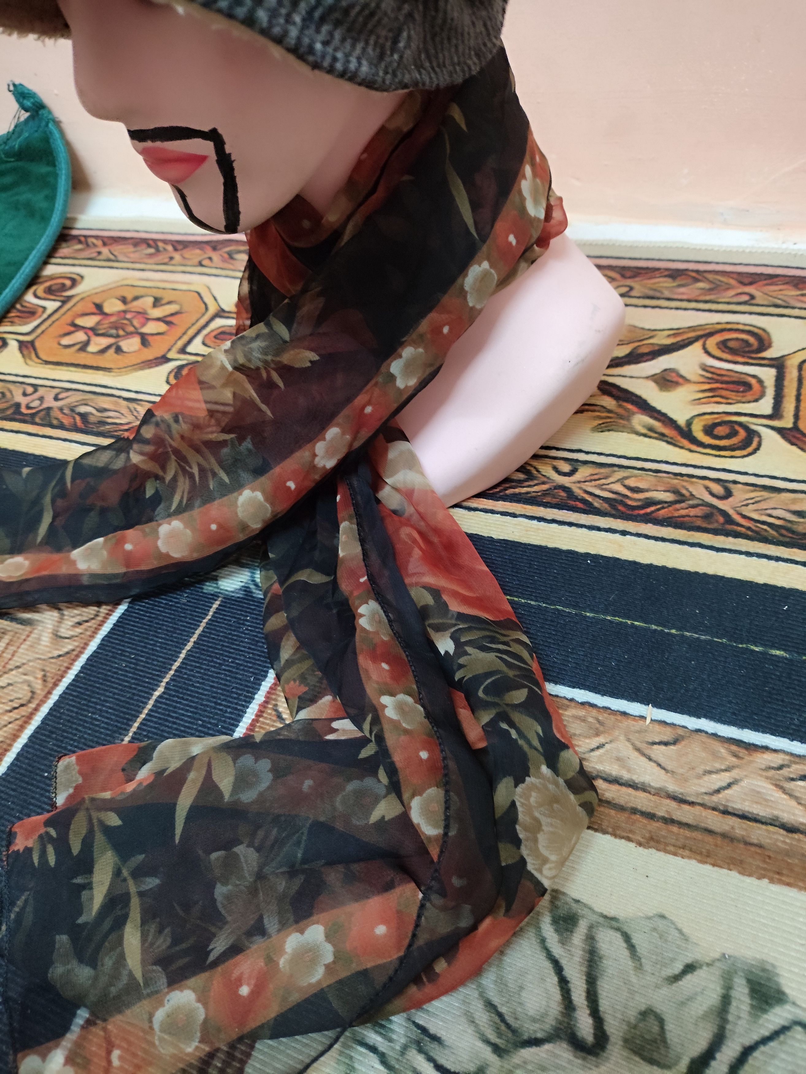 Designer × Vintage Vintage Scarves Scaft Winter Xmas Size ONE SIZE - 3 Thumbnail