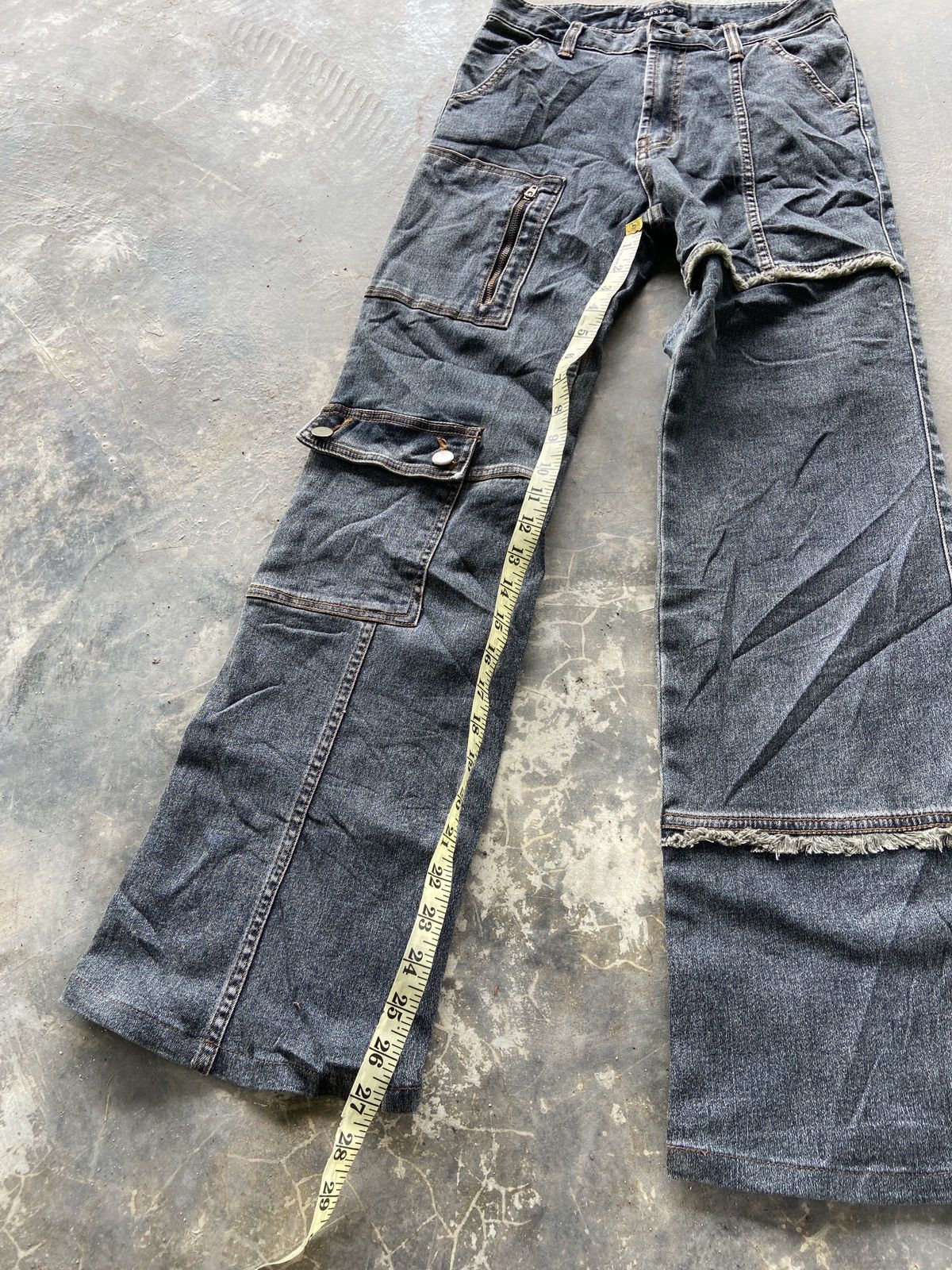 If Six Was Nine × Japanese Brand Crazy Design Cargo Denim Size US 26 / EU 42 - 12 Thumbnail