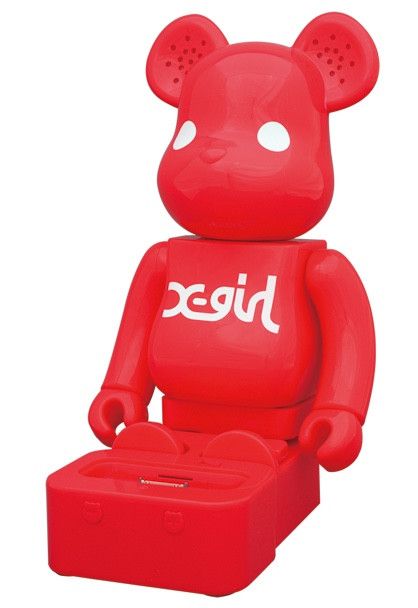 X-girl x BE@RBRICK 400% SPEAKER SYSTEM Red
