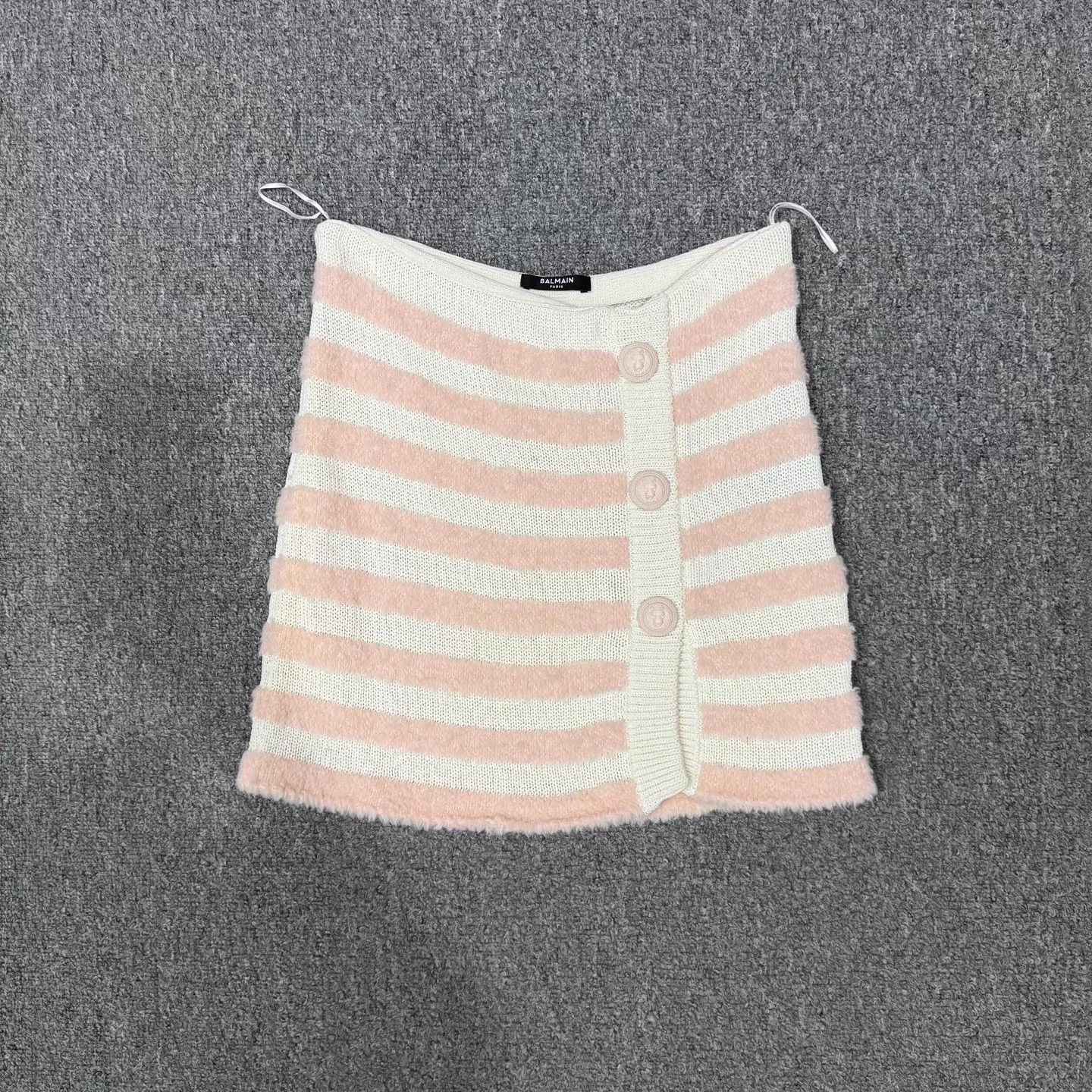 Balmain Balmain knit dress wool panel stripe 34 99 new Size 24" / US 00 / IT 34 - 1 Thumbnail