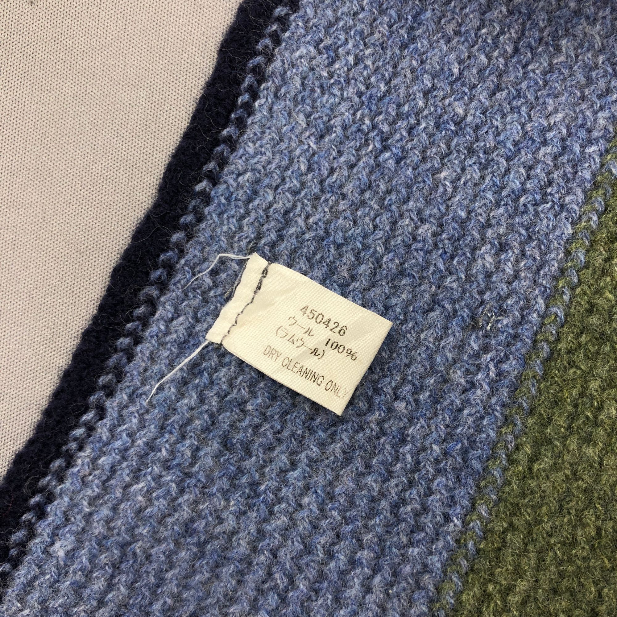 Paul Smith Vintage Paul Smith Scarf Ribbed Knit Wool Cashmere Scarves Size ONE SIZE - 5 Thumbnail