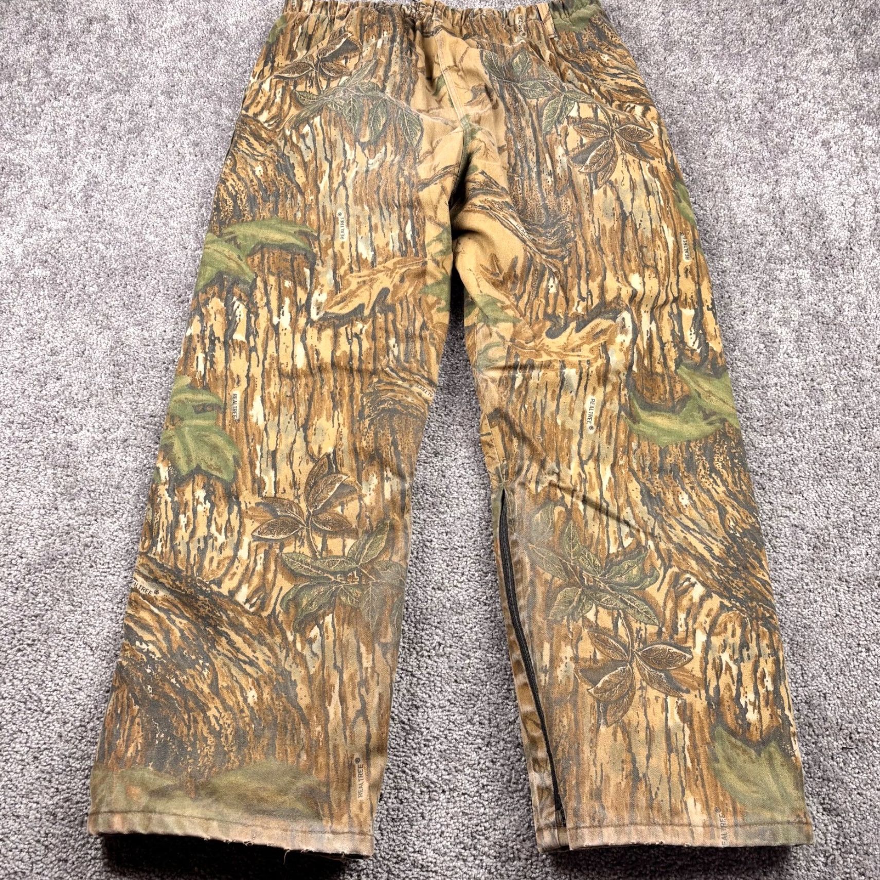 Realtree VINTAGE Hunting Pants Mens L 36-38 Realtree Camo Insulated Gore-Tex 10X Made USA Size US 33 - 7 Thumbnail