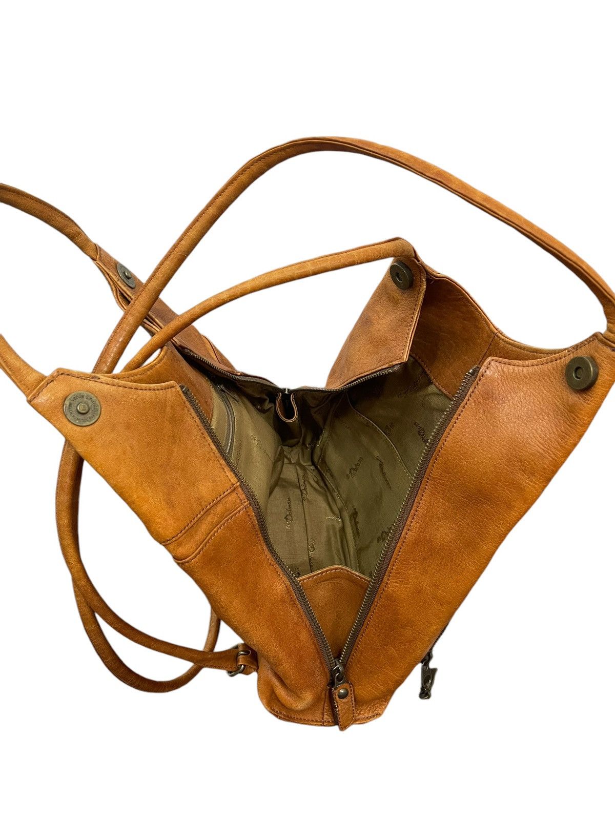Japanese Brand Full Leather Vtg El Domain Backpack Bag 1🟩1 Size ONE SIZE - 17 Thumbnail