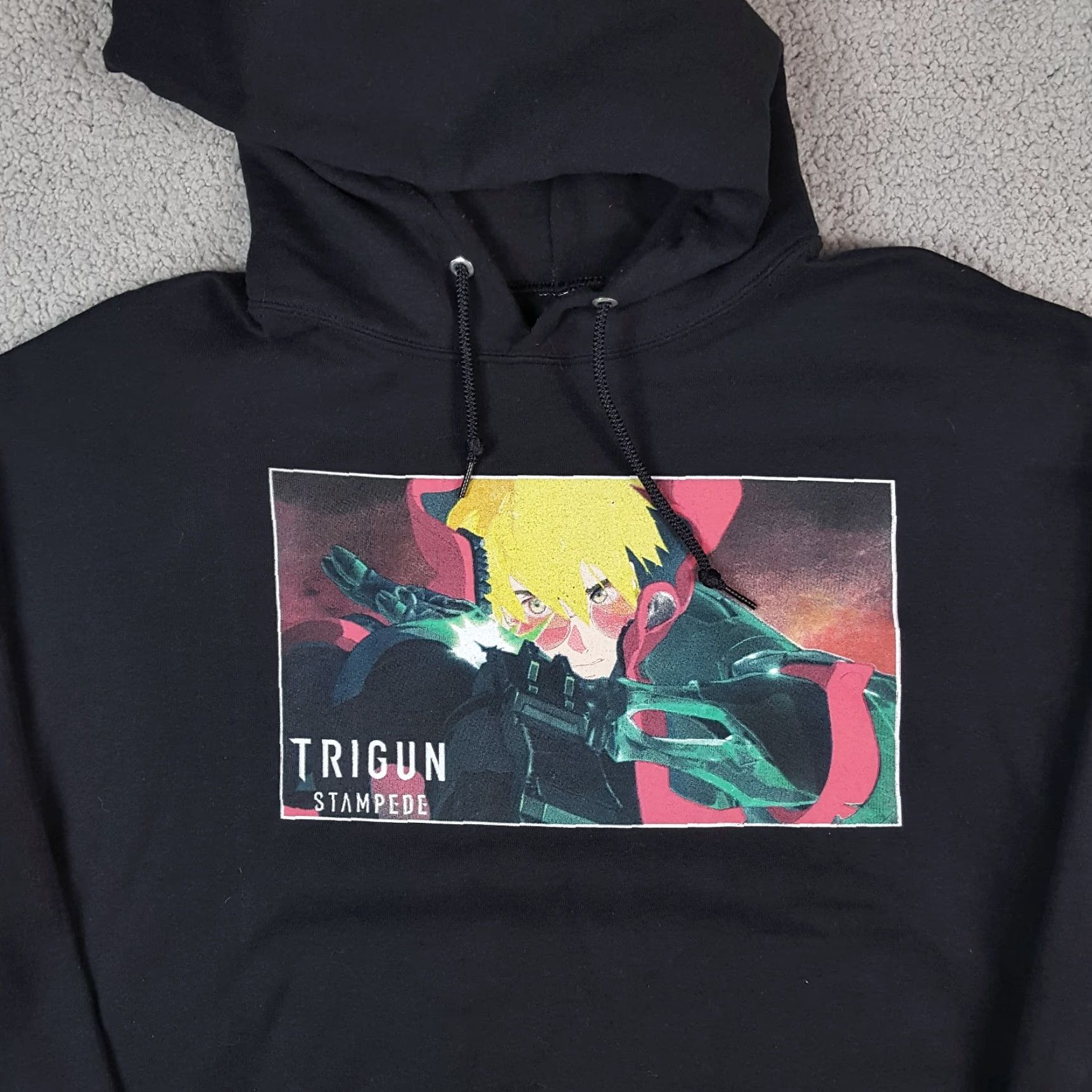 Vintage VINTAGE Trigun Sweatshirt L Black 90s Anime Vash The Stampede Pullover Crewneck Mens College University USA Graphic Print Pullover Sweatshirt Size L Size US L / EU 52-54 / 3 - 2 Thumbnail