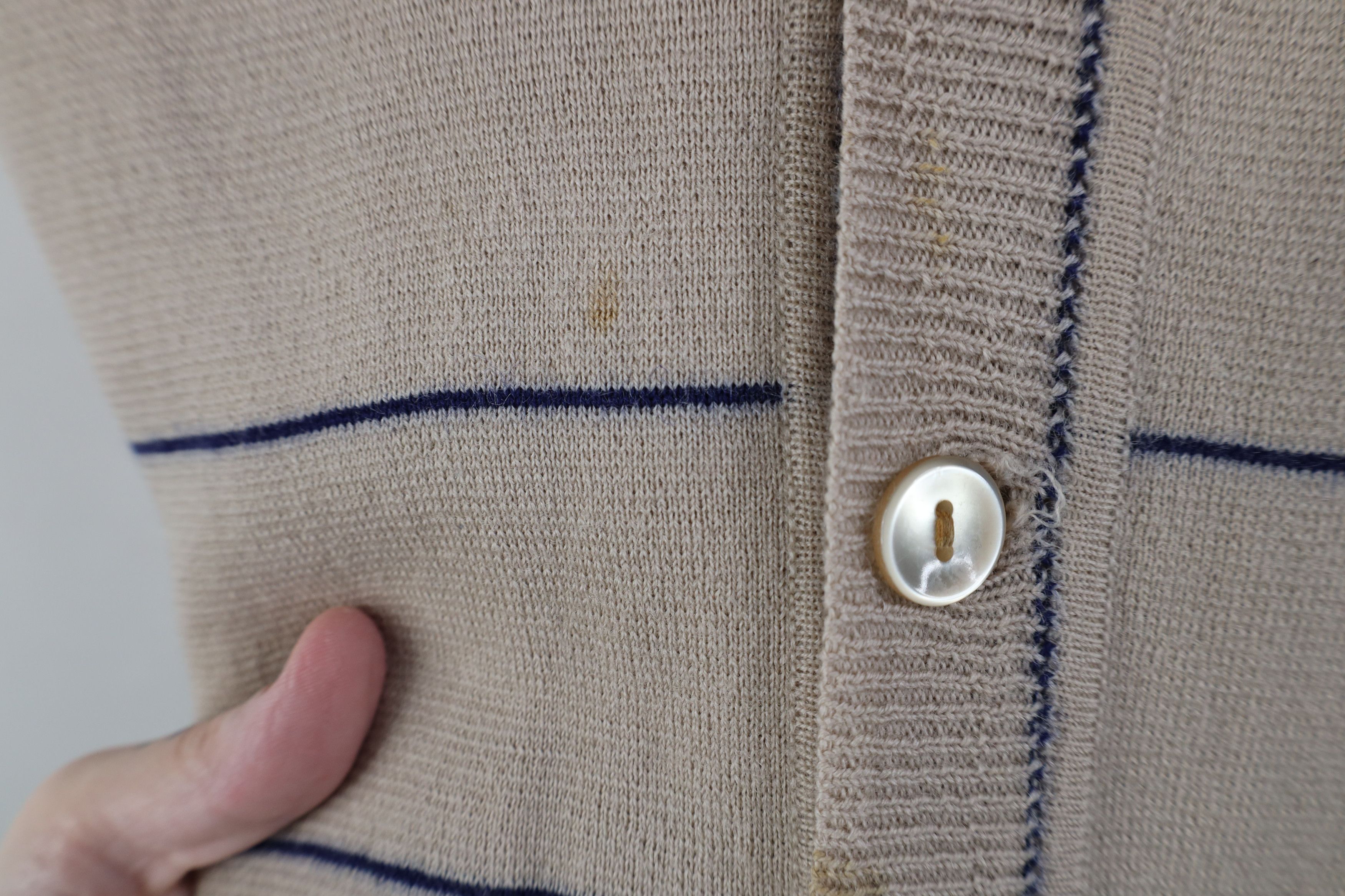 Vintage Vintage 50s 60s Streetwear Striped Cardigan Sweater Vest Size US S / EU 44-46 / 1 - 5 Thumbnail