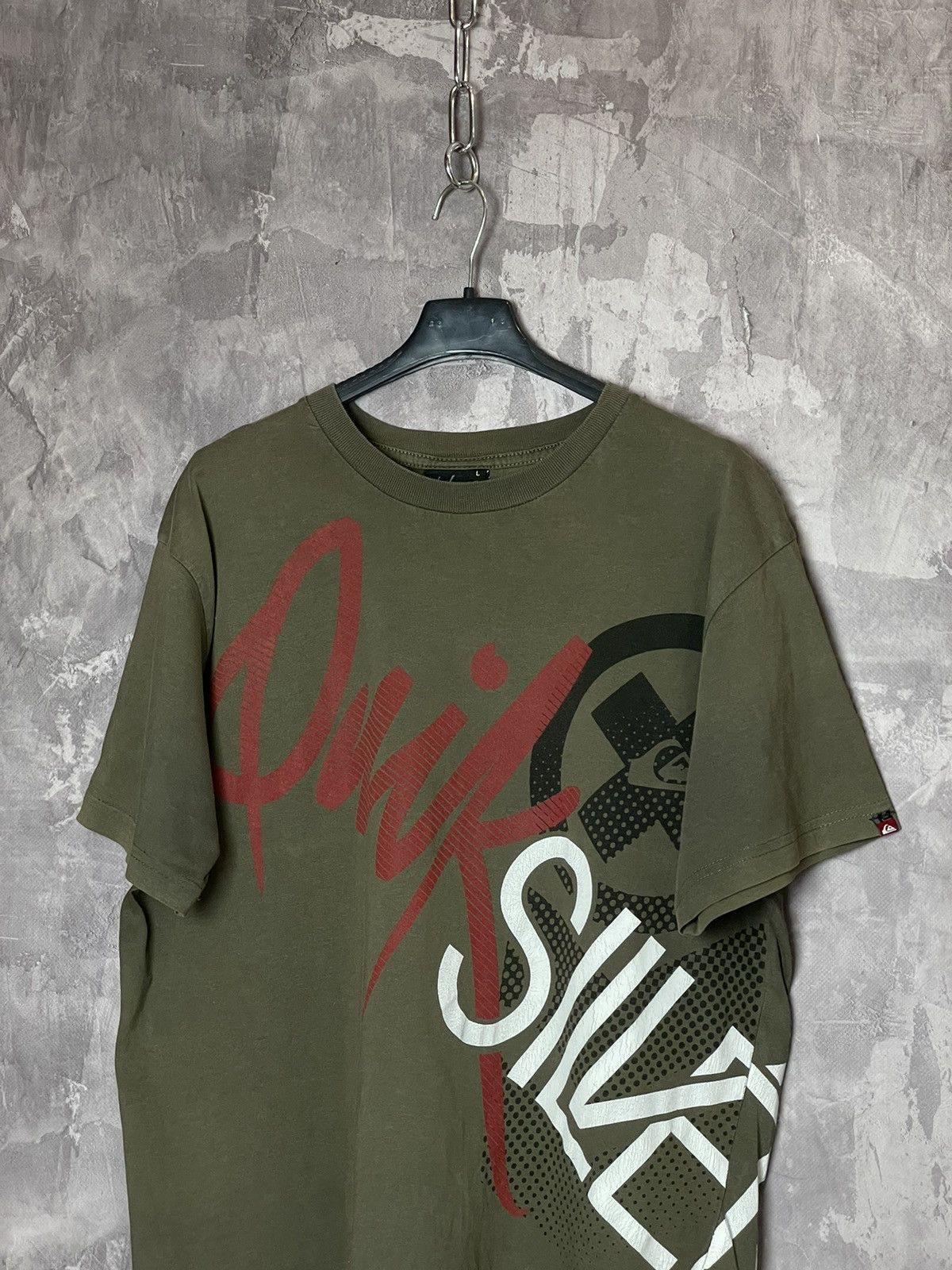 Affliction × Quiksilver × Vintage Vintage 90s Quiksilver Boxy Surf Skate Big Logo T Shirt Size US L / EU 52-54 / 3 - 2 Thumbnail