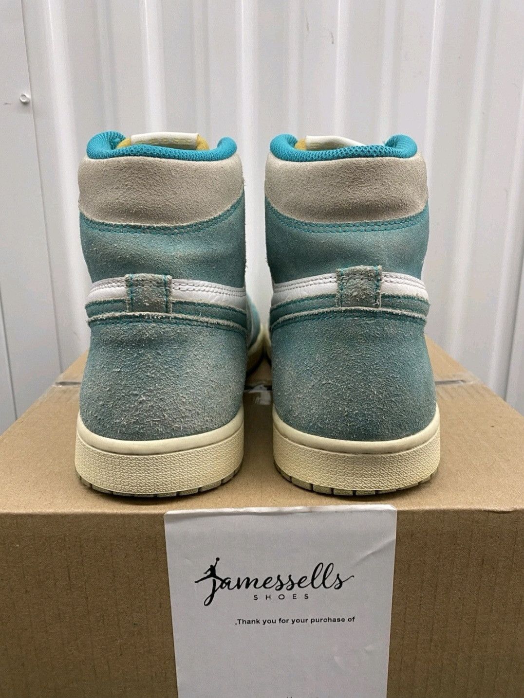 Jordan Brand Nike Air Jordan Retro 1 High OG Turbo Green Size 11.5 Men Size US 11.5 / EU 44-45 - 5 Thumbnail