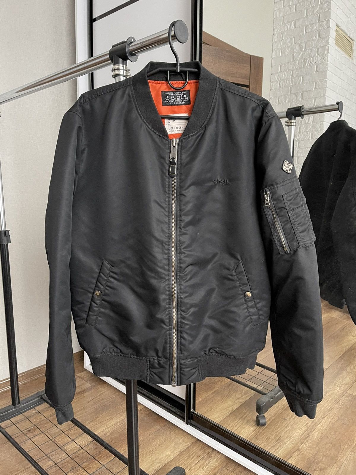 Schott Schott Bros NYC Type U Bomber Zip Jacket Size US L / EU 52-54 / 3 - 3 Thumbnail