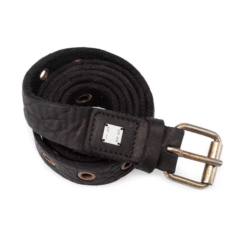 Guidi Guidi BLT18 Distressed Wild Buffalo Leather Belt Size ONE SIZE - 3 Thumbnail