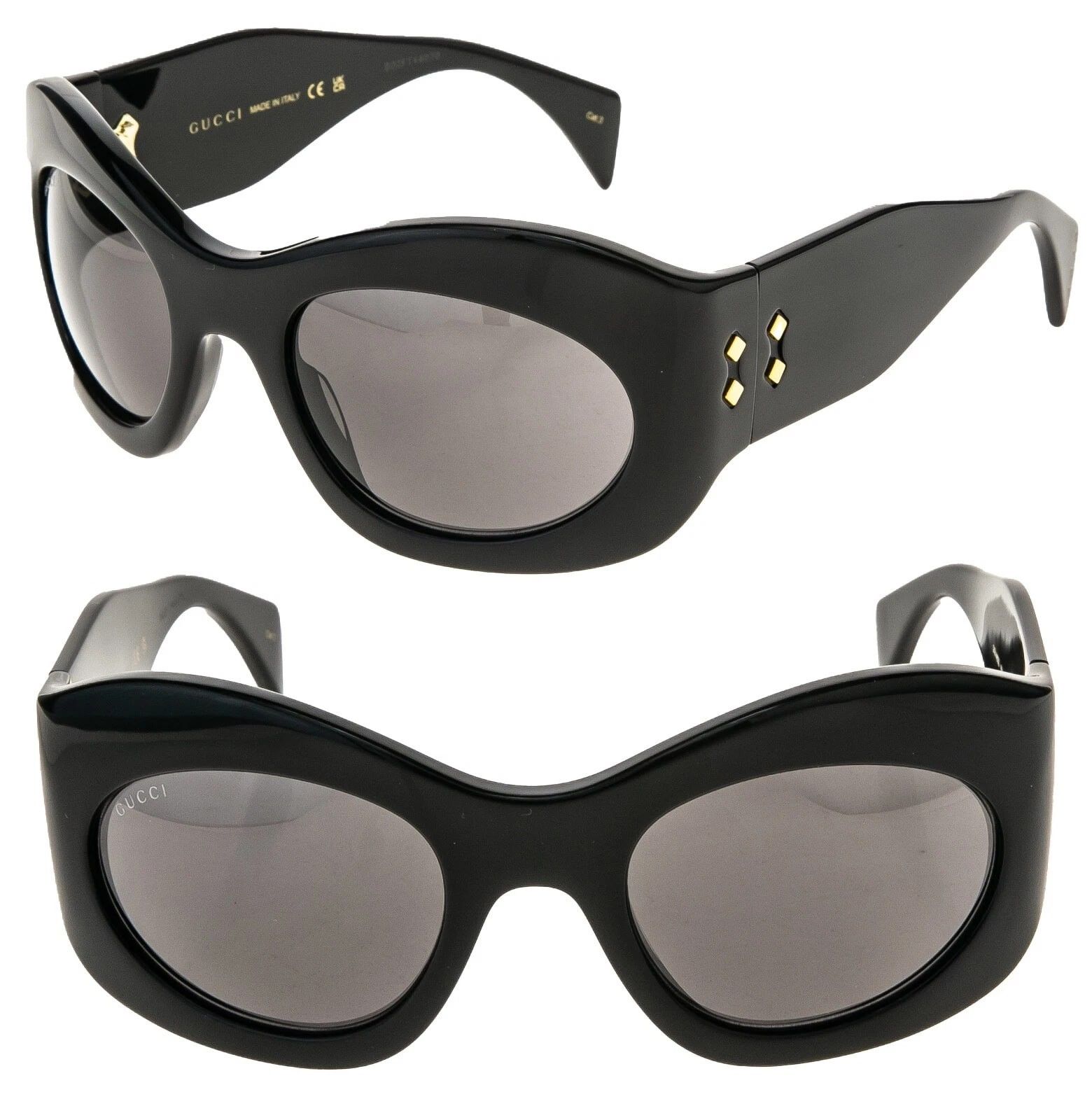 Gucci GUCCI 1463 Black Bold Oversized Mask Gg1463S 001 Sunglasses Size ONE SIZE - 1 Thumbnail
