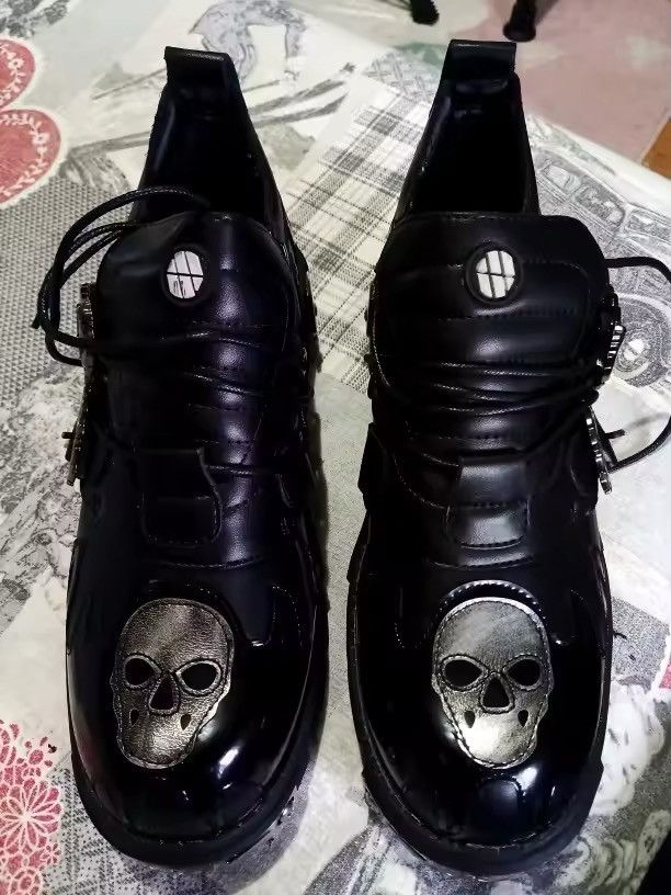 Japanese Brand Gothic Skull Boots Size US 9.5 / EU 42-43 - 8 Thumbnail