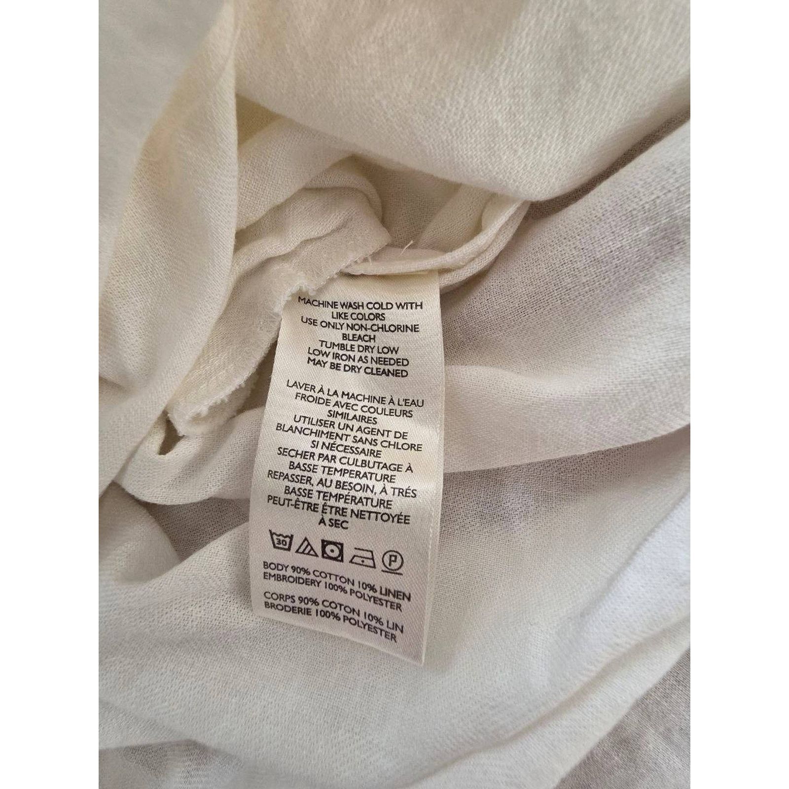 Free People Free People Emory Embroidered Dress White/Red S/P A001147 Size S / US 4 / IT 40 - 9 Thumbnail