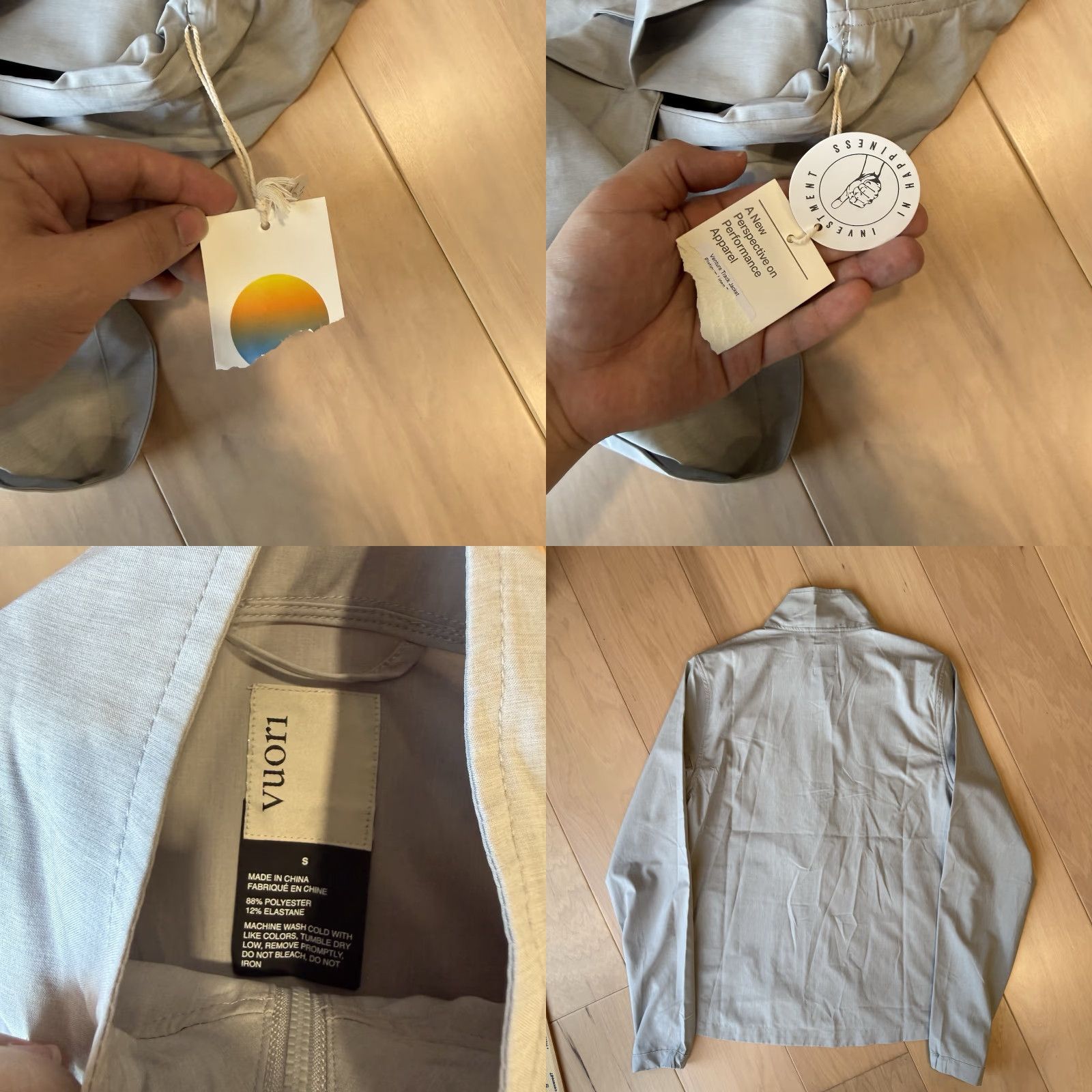 Vuori Vuori Venture Track Jacket Small Gray Full Zip Lightweight NWT Size US S / EU 44-46 / 1 - 8 Thumbnail