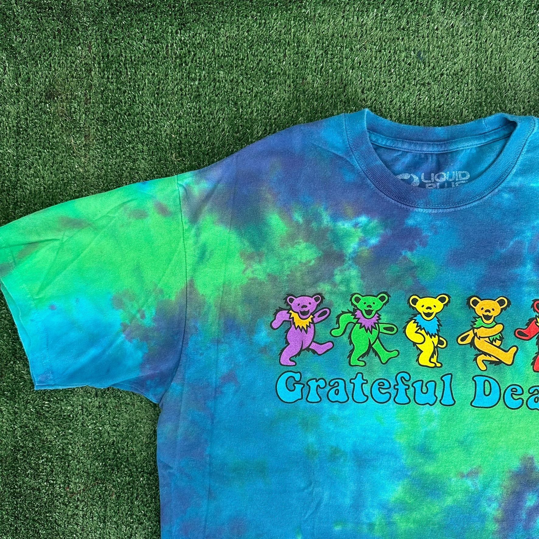 Grateful Dead × Liquid Blue Vintage Y2K Grateful Dead T-Shirt Bears Tie Dye Band Tee Size US L / EU 52-54 / 3 - 4 Thumbnail