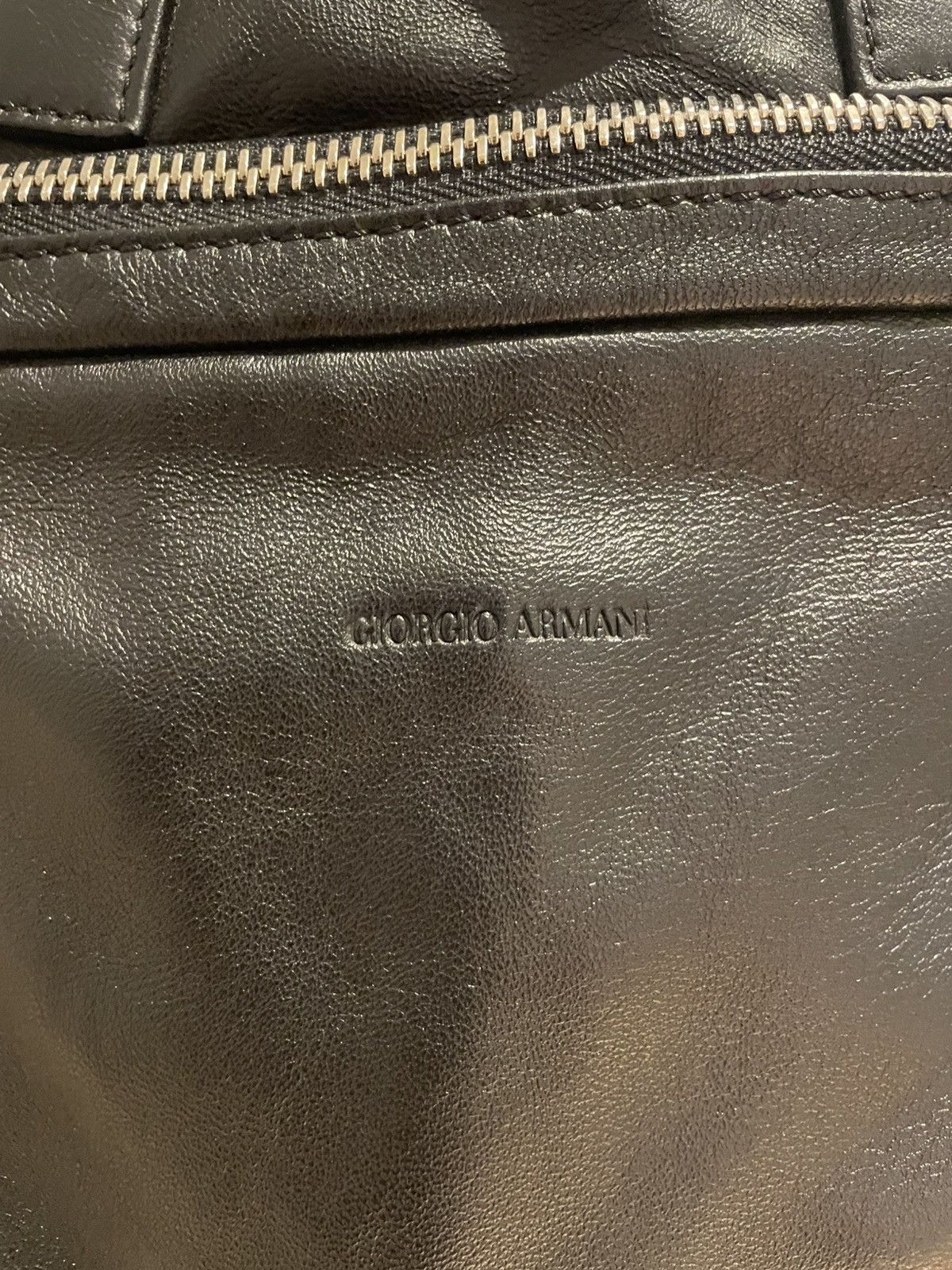 Giorgio Armani Leather top handle bag Size ONE SIZE - 2 Thumbnail