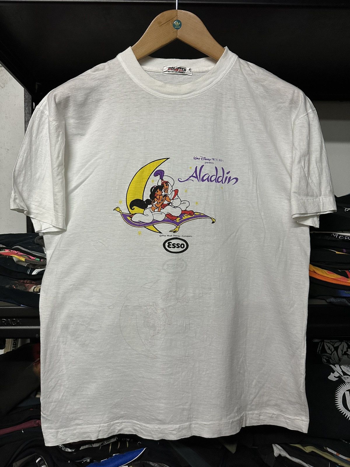 Cartoon Network × Vintage Vintage 90s The Walt Disney Aladdin Single Stitch Tee Size US M / EU 48-50 / 2 - 1 Thumbnail