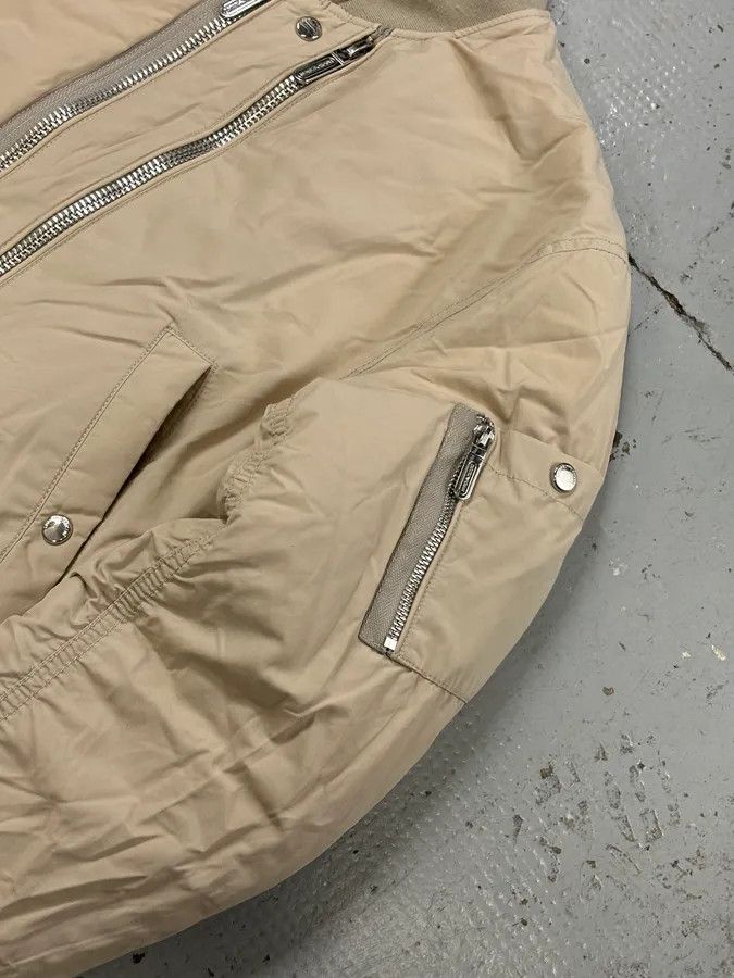 Emporio Armani AW2019 Emporio Armani Beige Nylon Zip Bomber Jacket Size US L / EU 52-54 / 3 - 8 Thumbnail