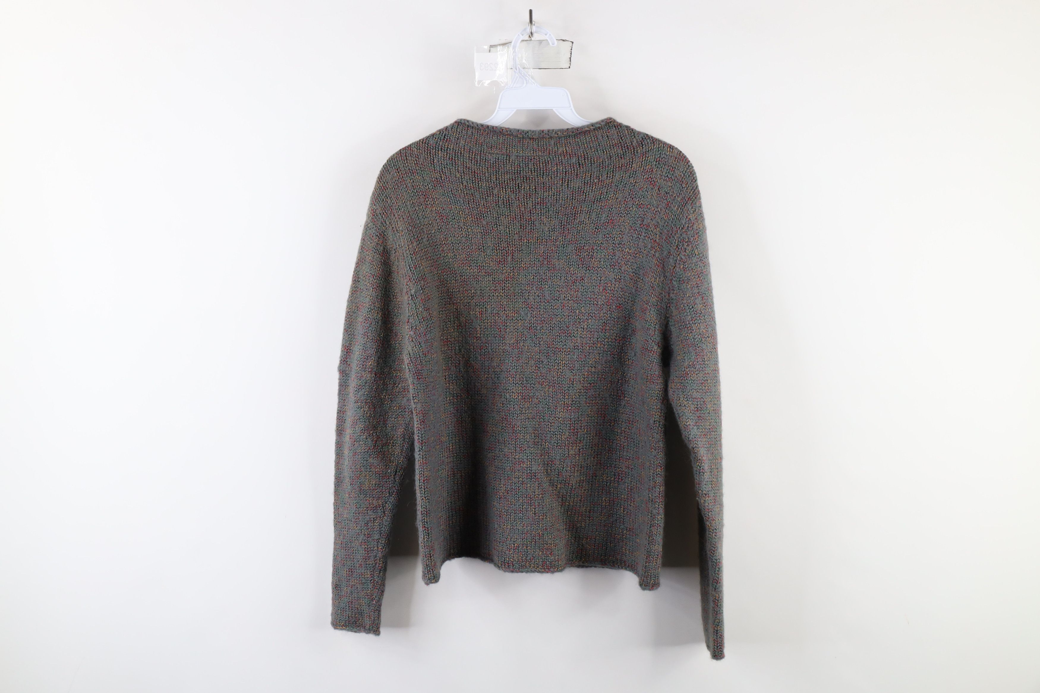 Vintage Vintage 90s Streetwear Marled Knit Rainbow Fleck Sweater Size L / US 10 / IT 46 - 5 Thumbnail