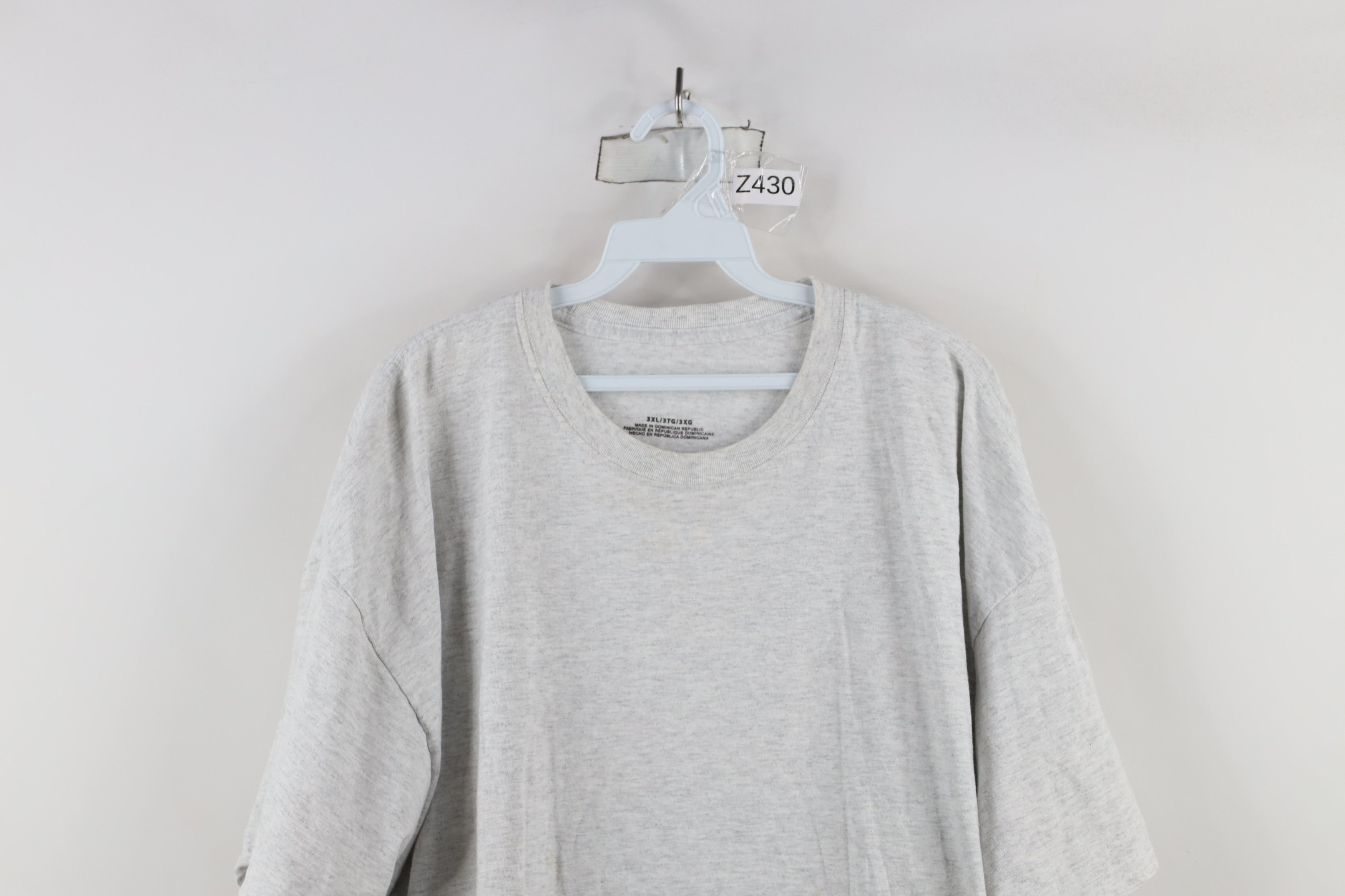 Vintage Y2K Streetwear Blank Short Sleeve T-Shirt Heather Gray Size US XXL / EU 58 / 5 - 2 Thumbnail