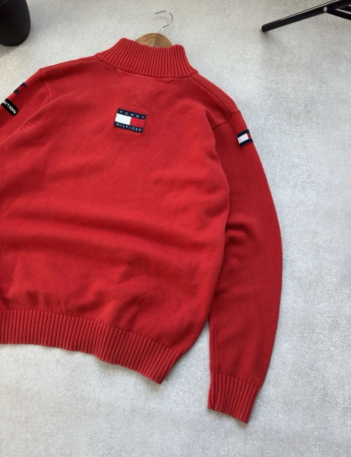Tommy Hilfiger Tommy Hilfiger Ferrari Limited Edition 1/3 Zip Knit Sweater Size US M / EU 48-50 / 2 - 7 Thumbnail