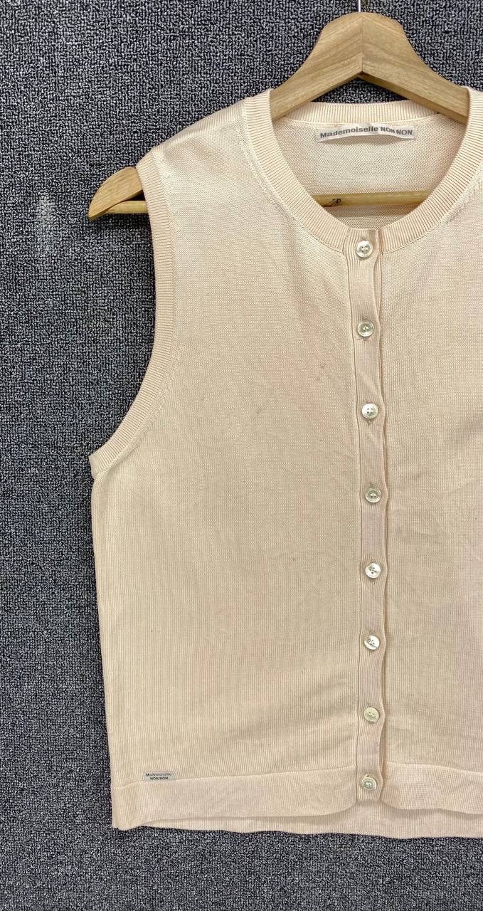 Issey Miyake Vintage Issey Miyake Mademoiselle Non Non Button Up Vest Size L / US 10 / IT 46 - 3 Thumbnail