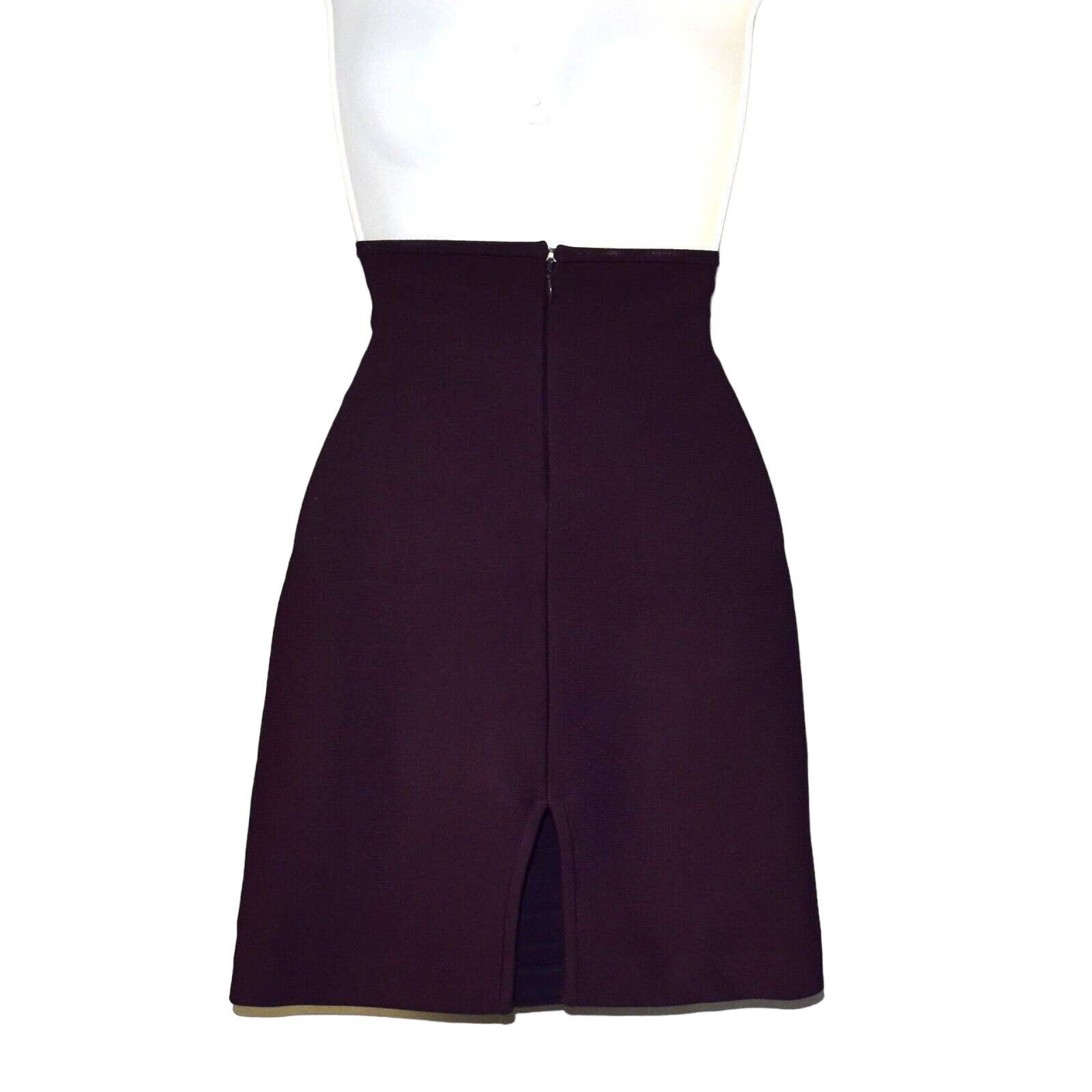 Herve Leger A7 Auth HERVE LEGER Purple Bandage Pencil Skirt Size XS Size 28" / US 6 / IT 42 - 2 Thumbnail