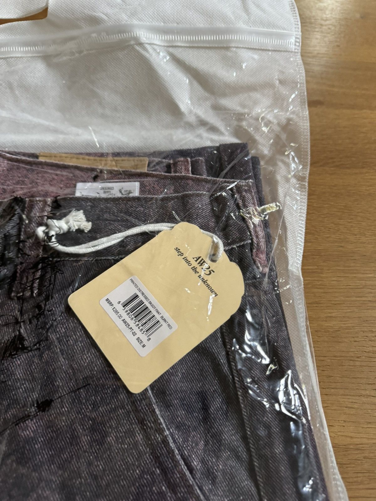 KidSuper KidSuper Studios Printed Distressed Baggy pant Burnt Red Size US 32 / EU 48 - 5 Thumbnail