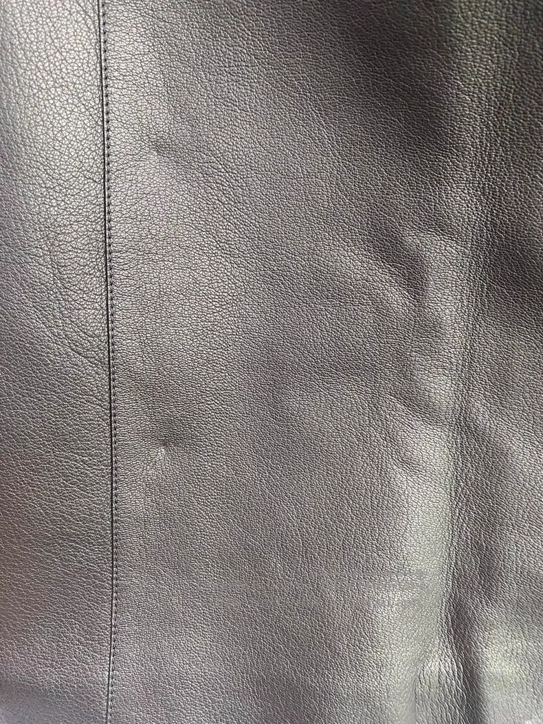 Hermes Hermes Black Leather Skirt Size 24" / US 00 / IT 34 - 8 Thumbnail