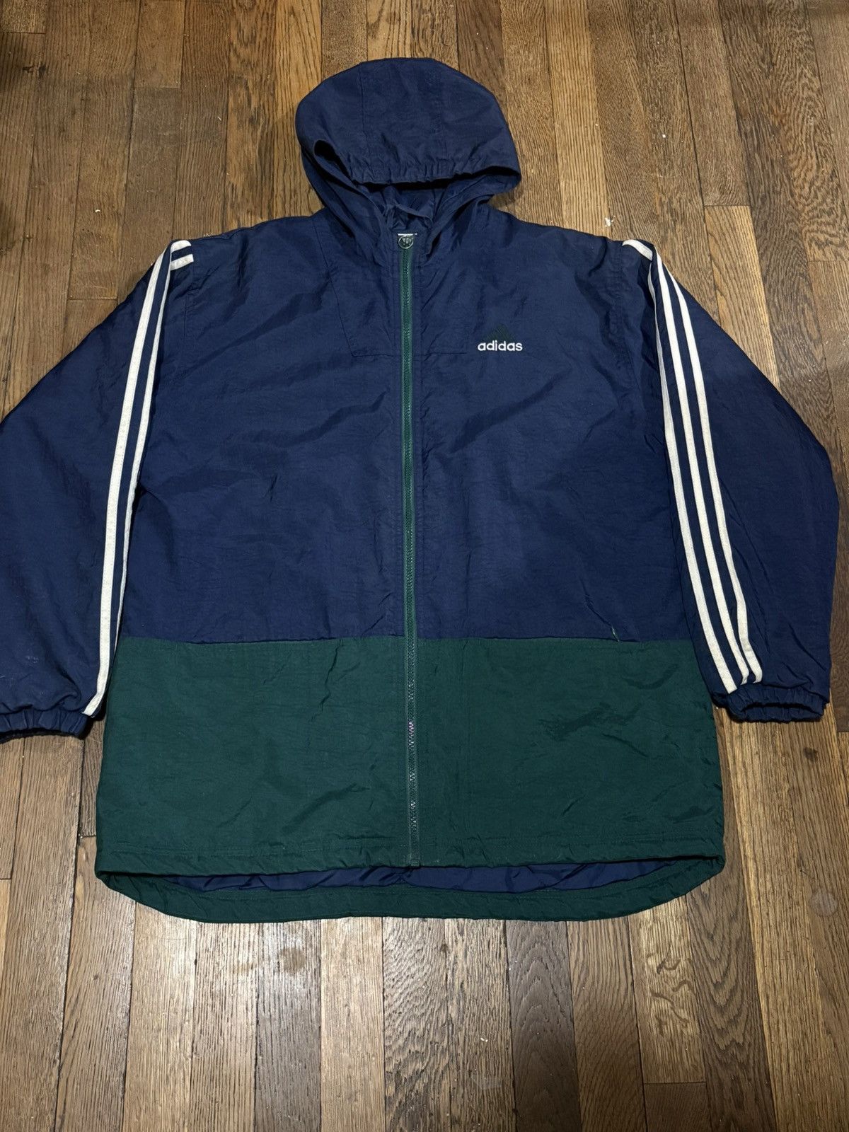 Adidas ADIDAS Logo Windbreaker Size US XL / EU 56 / 4 - 2 Thumbnail
