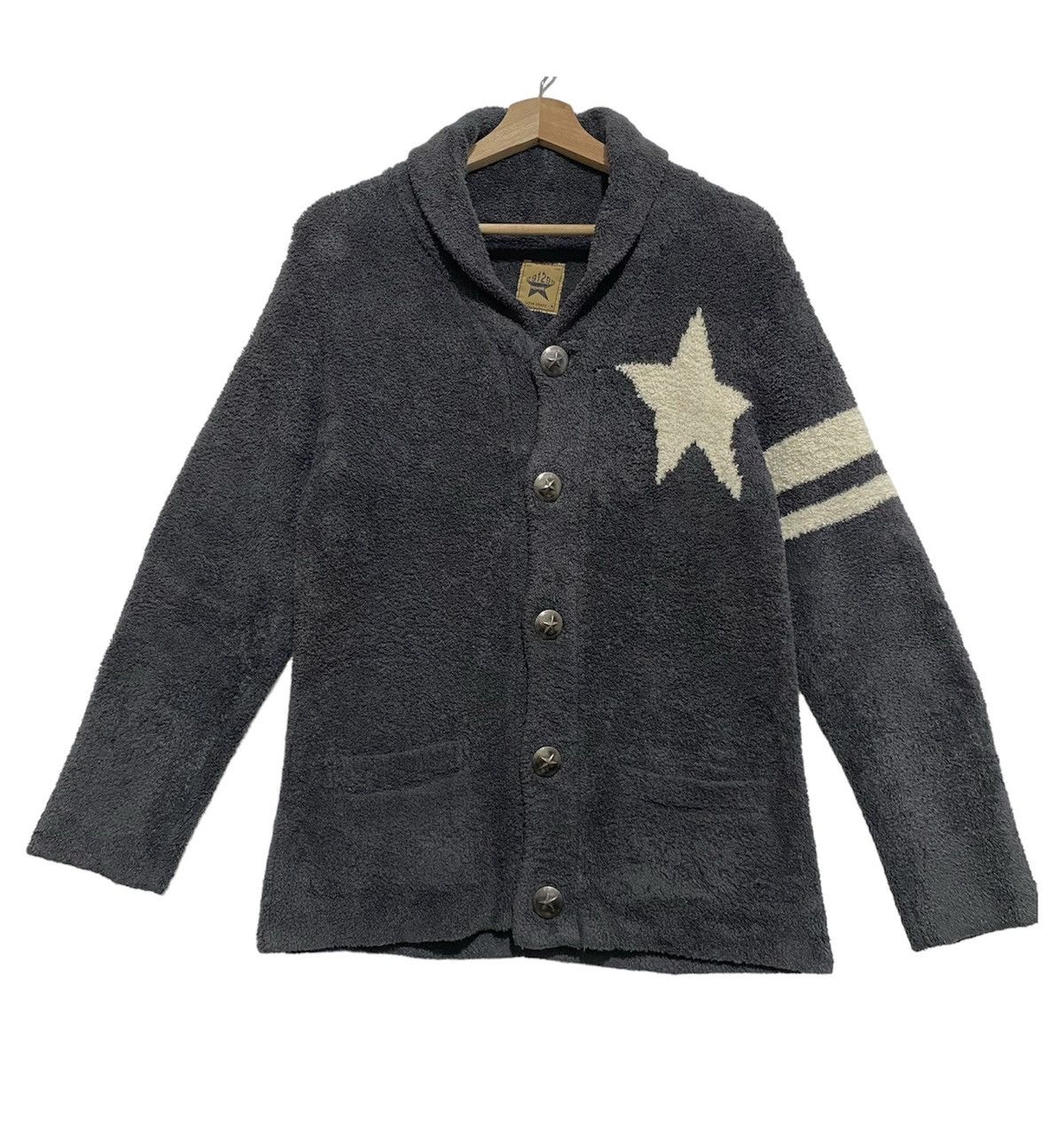 Japanese Brand × Vintage Vintage 1995 Japan Brand — 291295 Homme Cardigan Star Size US M / EU 48-50 / 2 - 1 Thumbnail