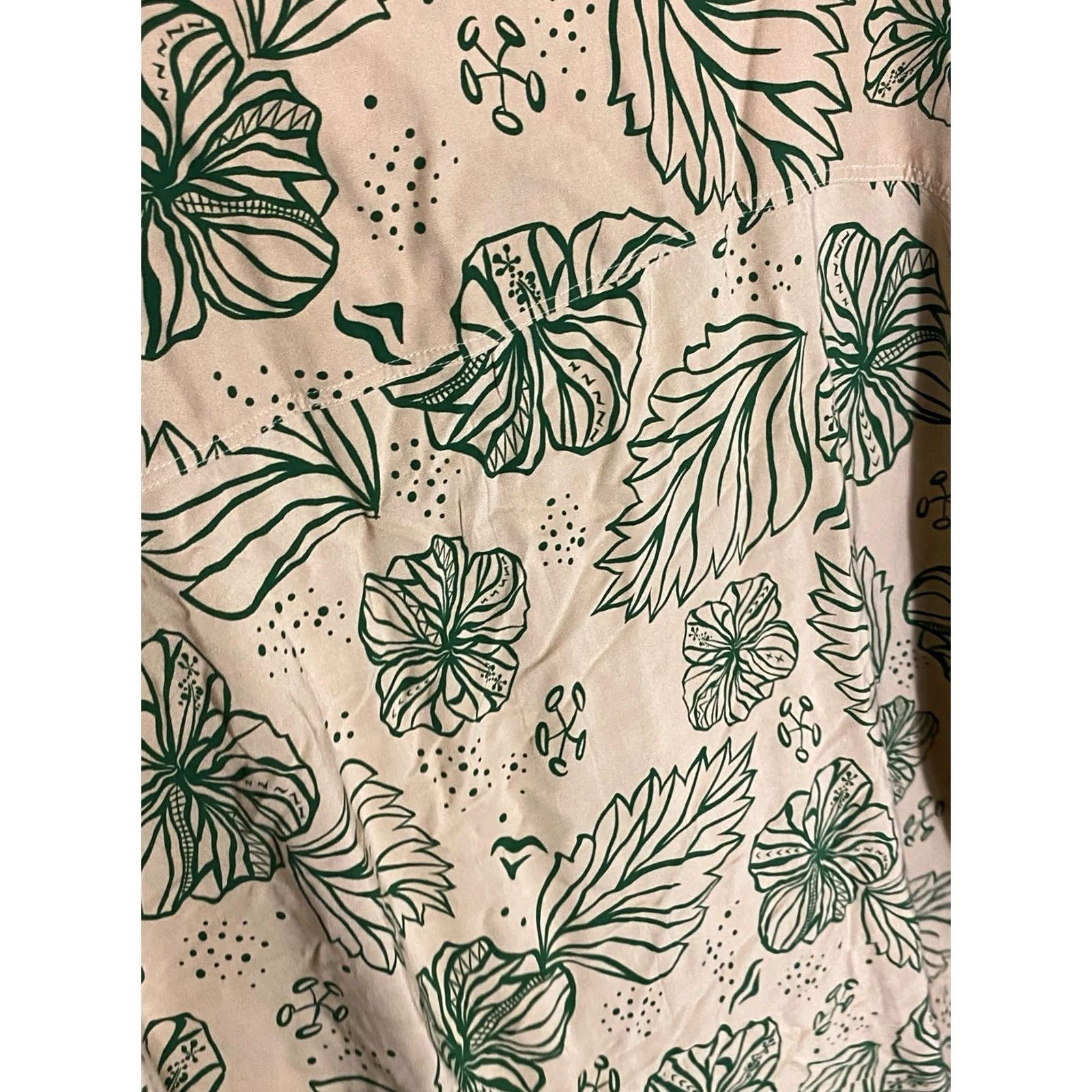 Vintage Missing Polynesia HAND MADE Indonesia BUTTON UP SHIRT 3XL SHORT SLEEVE Length34 Men Sharp Size US XXL / EU 58 / 5 - 8 Thumbnail