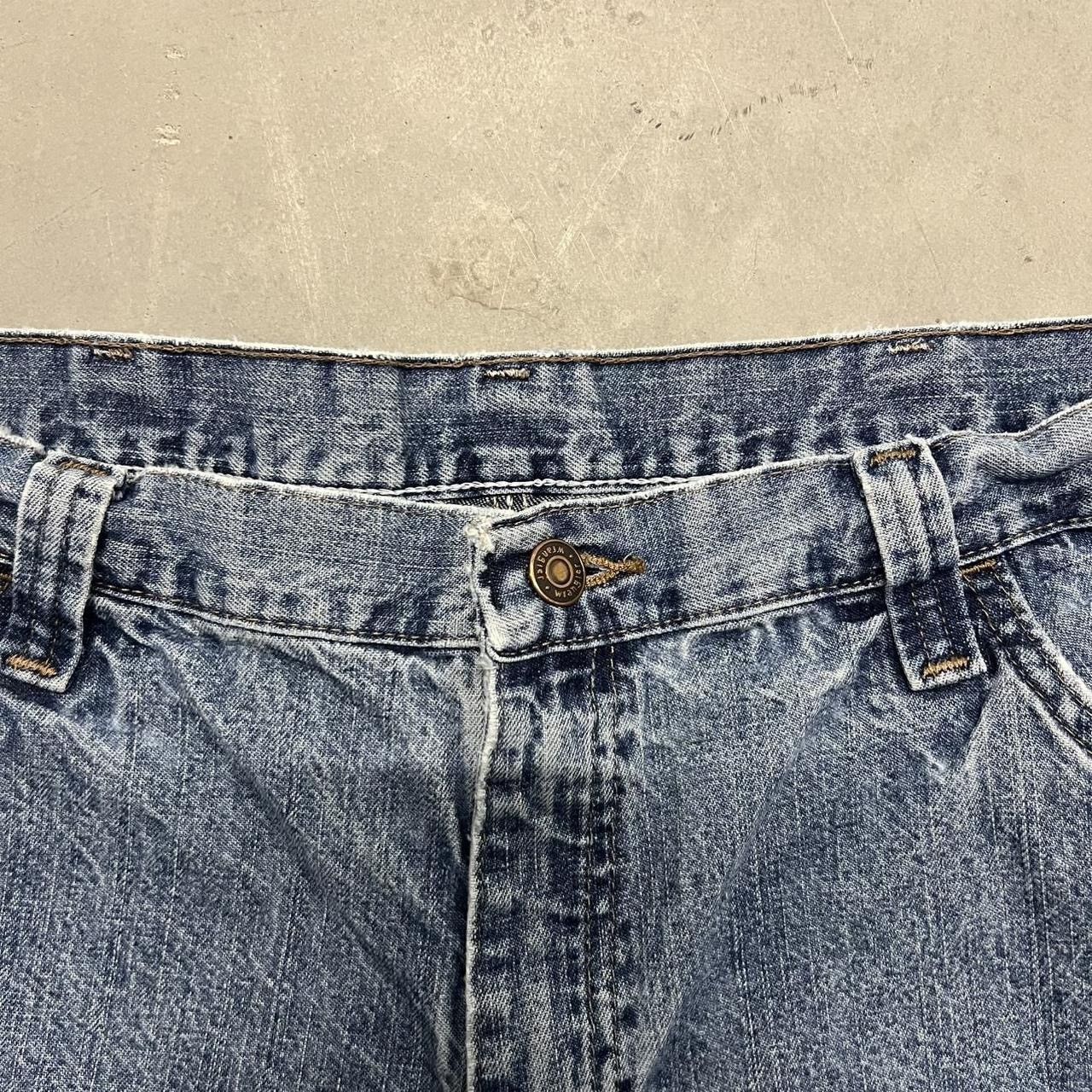 Japanese Brand × Vintage Crazy Vintage Y2K Wrangler Carpenter Denim Jean Short Jorts! Size US 34 / EU 50 - 2 Thumbnail