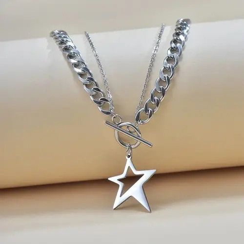 Jewelry Hip Hop Star Necklace Size ONE SIZE - 1 Thumbnail
