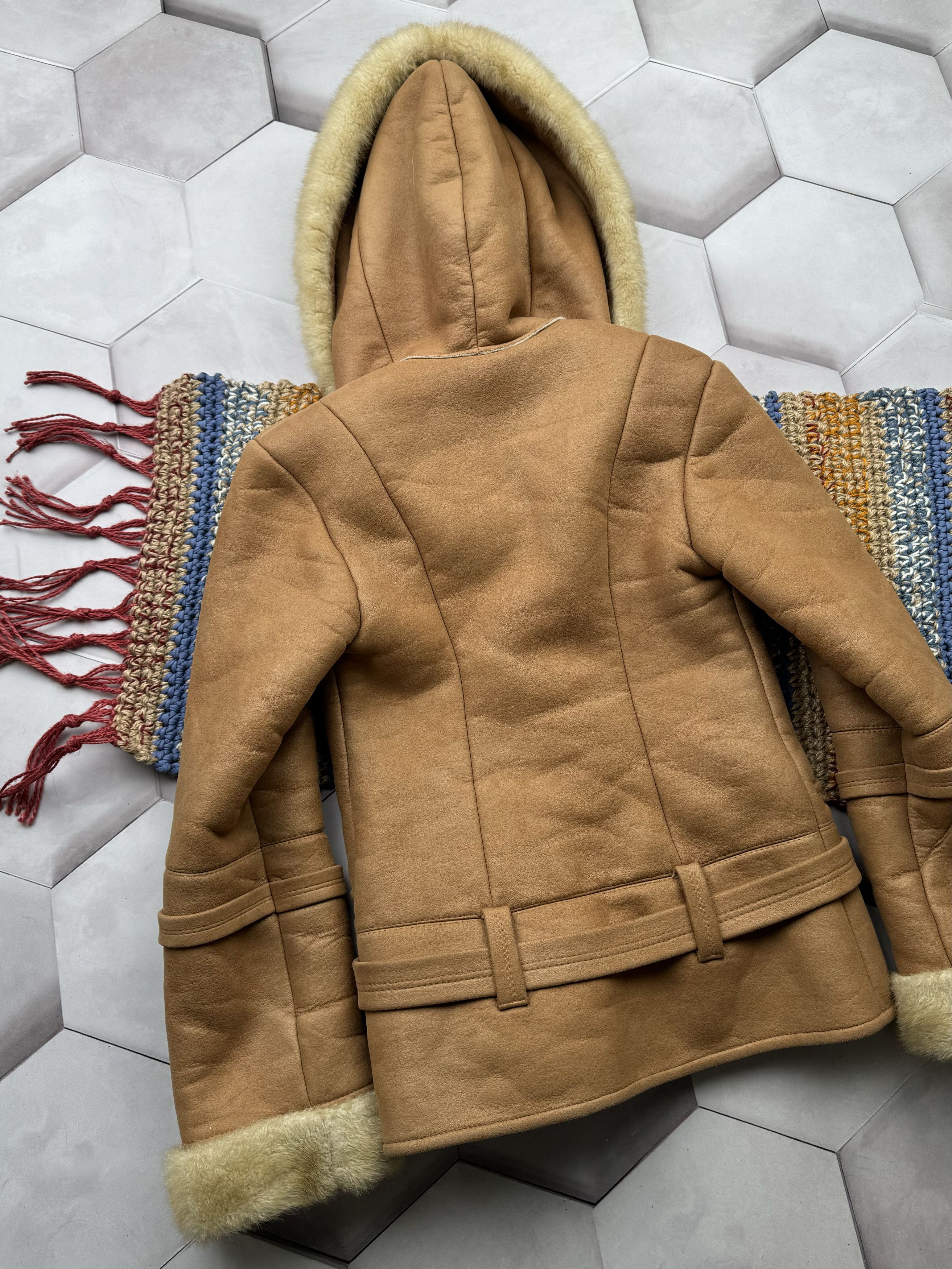 Japanese Brand Vintage Faux Sheepskin Coat With Belted (E4) Size S / US 4 / IT 40 - 6 Thumbnail
