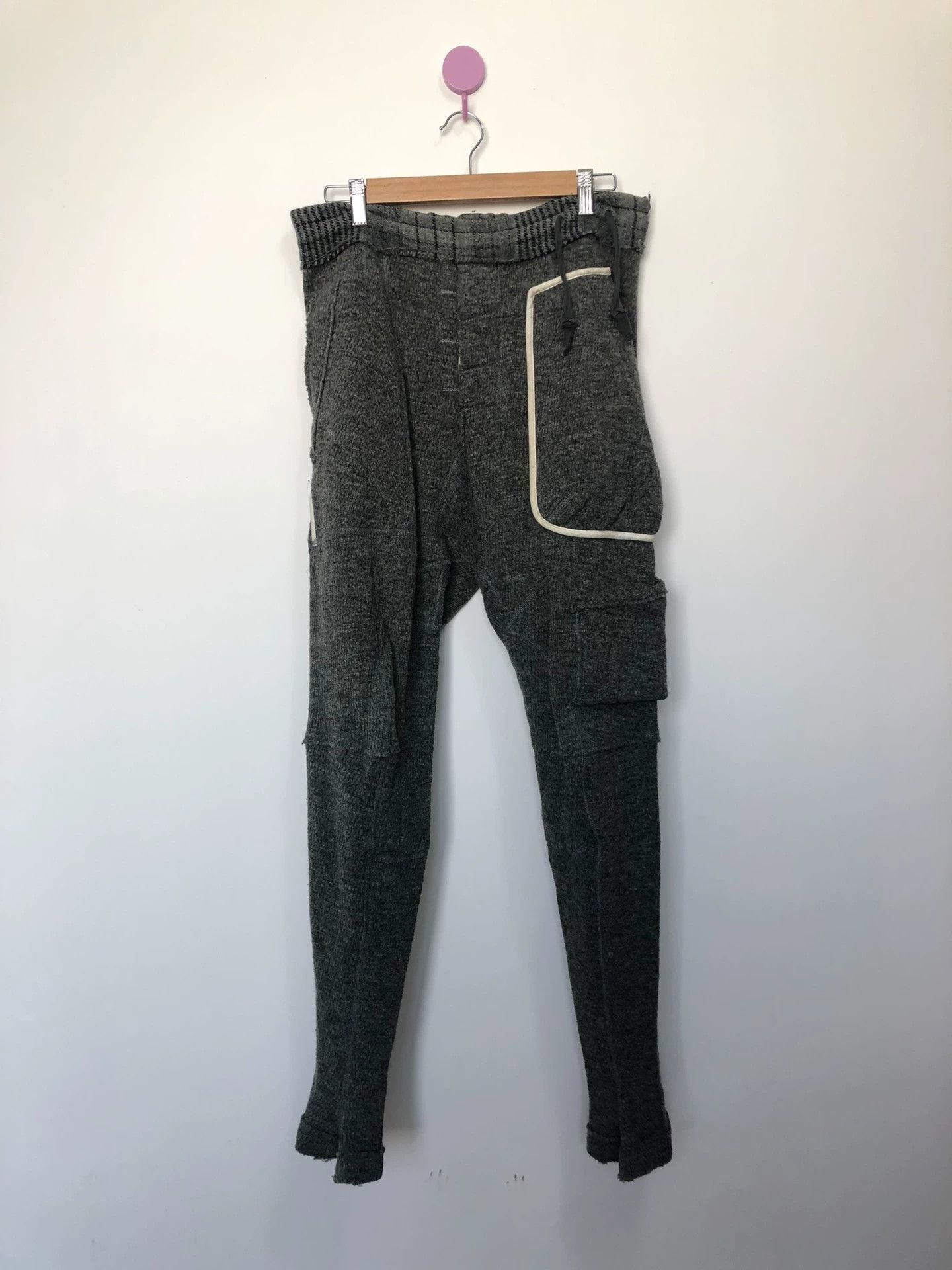 Takahiromiyashita The Soloist. TAKAHIROMIYASHITA thick complex trousers XS 175+ Size US 27 - 1 Thumbnail