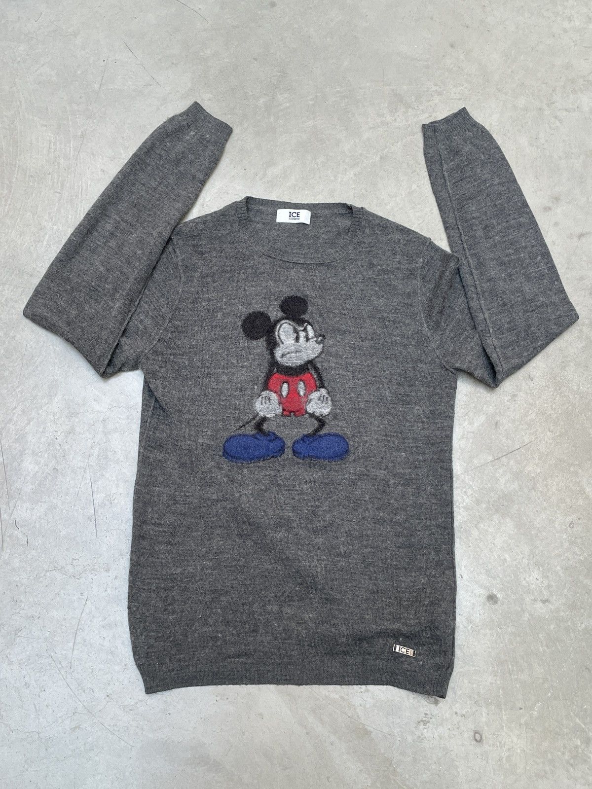Iceberg Iceberg Mickey Mouse Alpaca Wool Knit Sweater Size S / US 4 / IT 40 - 3 Thumbnail