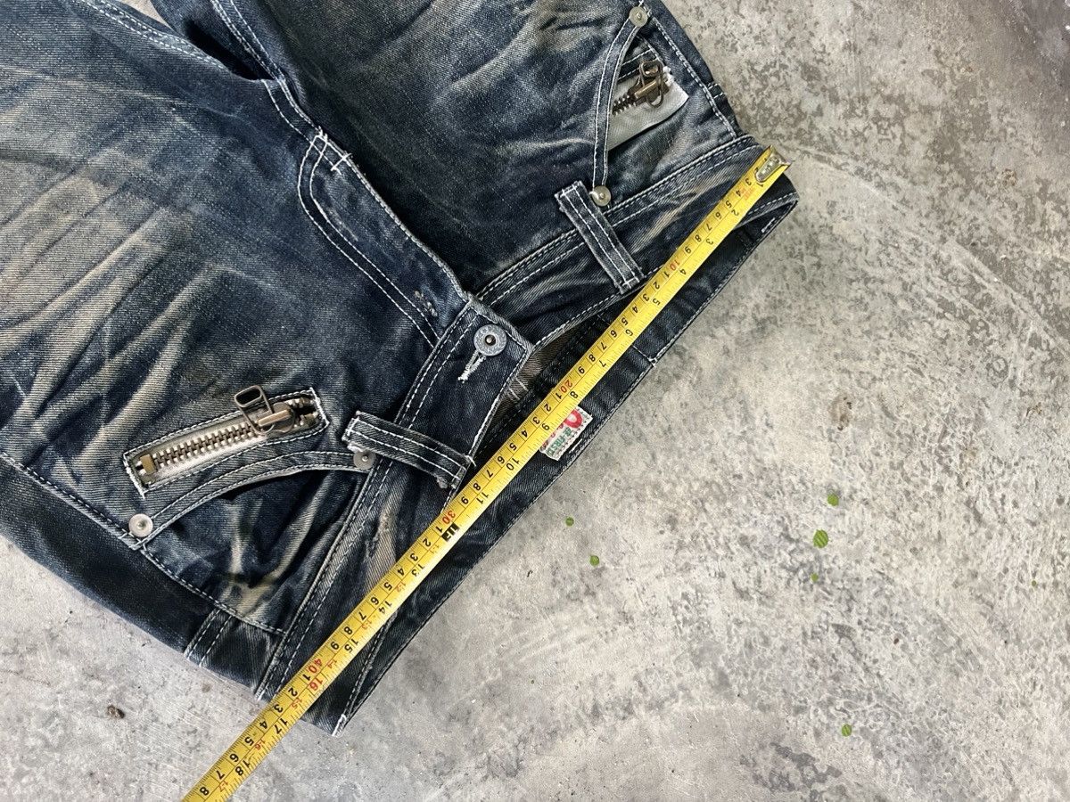 If Six Was Nine × Japanese Brand × Vintage Flare Mudwash Crazy Denim Size US 33 - 8 Thumbnail