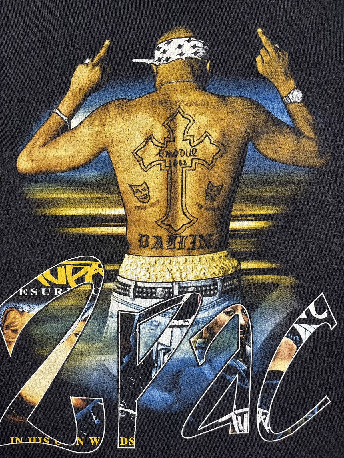 Rap Tees Vintage 2Pac Tupac Shakur faded rap tee 90’s Size US M / EU 48-50 / 2 - 7 Thumbnail