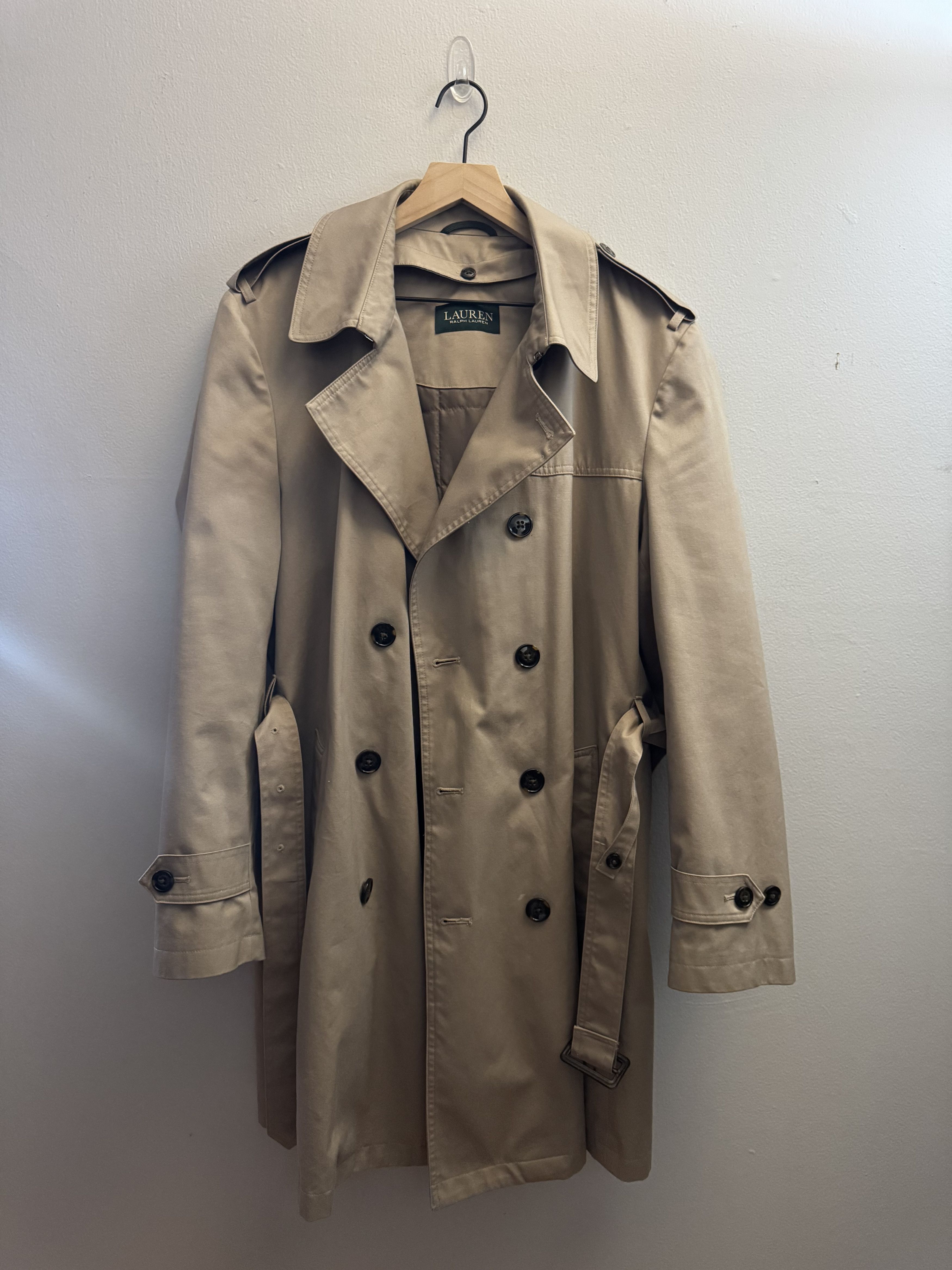 Lauren Ralph Lauren Trench Coat Raincoat Waterproof Beige